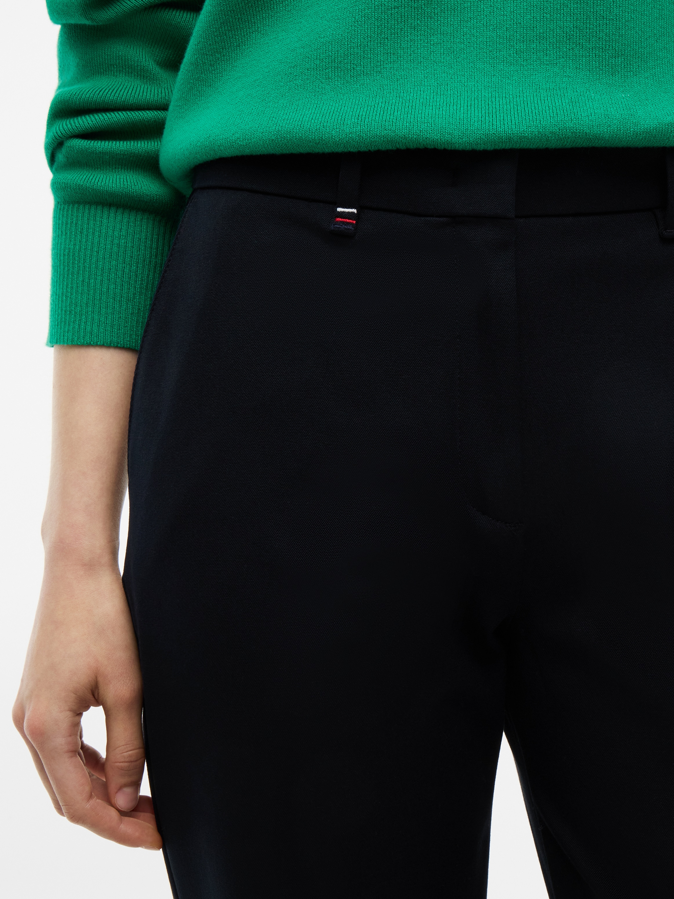 Tommy Hilfiger Pantalon de costume »GABARDINE SLIM STRAIGHT«  Mélange de coton, coupe slim