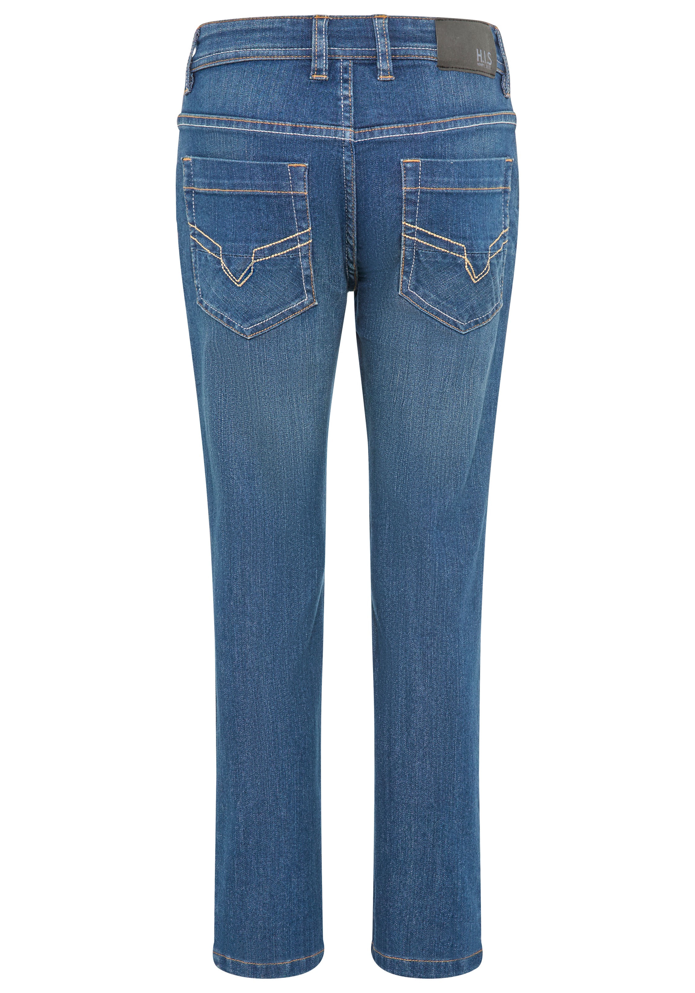 H.I.S Relax-fit-Jeans »Stretchjeans gerade Form«, NEU: HIS für TEENS! Stretchjeans in authentischer Waschung