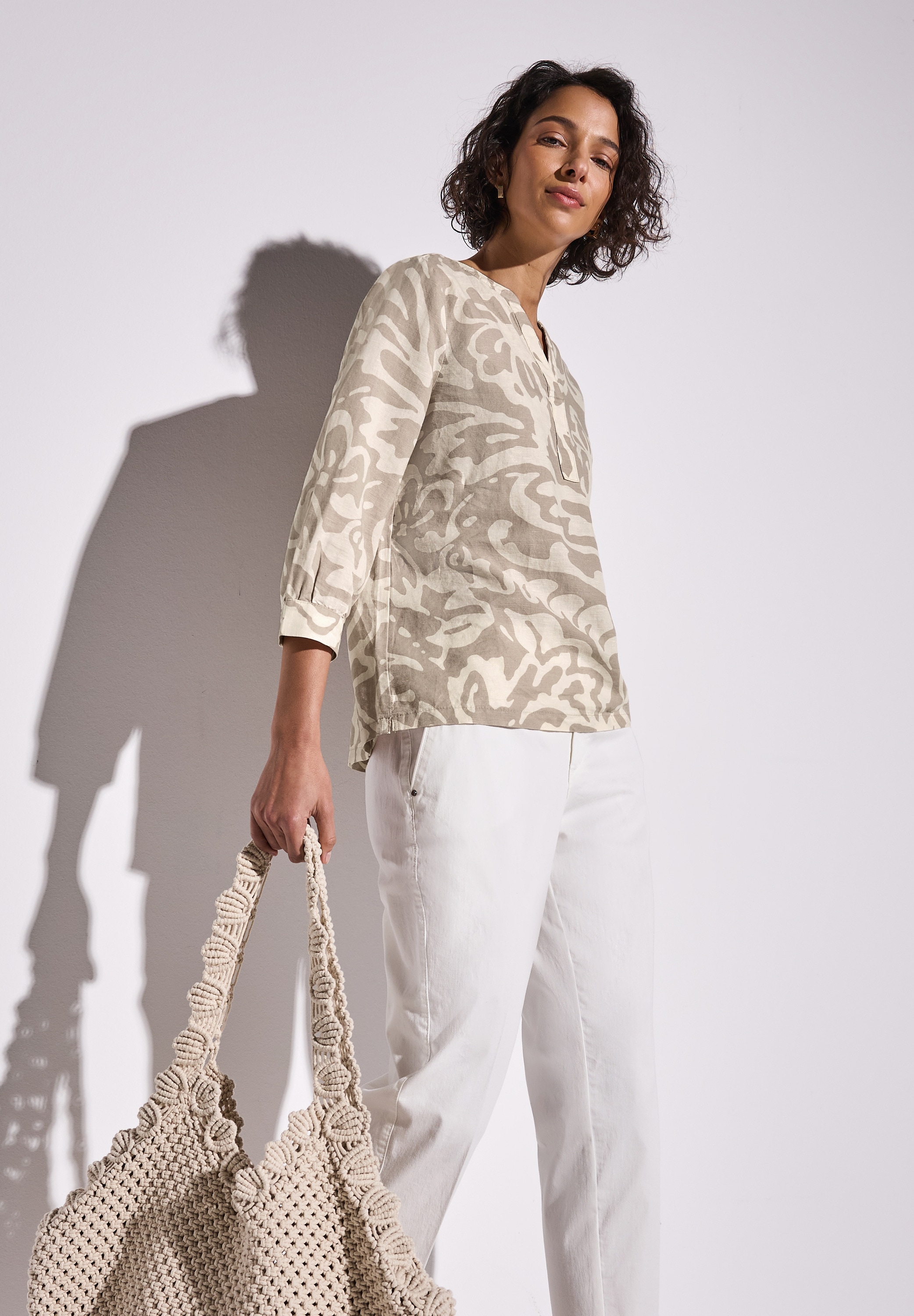 STREET ONE Klassische Bluse, mit All-Over Print