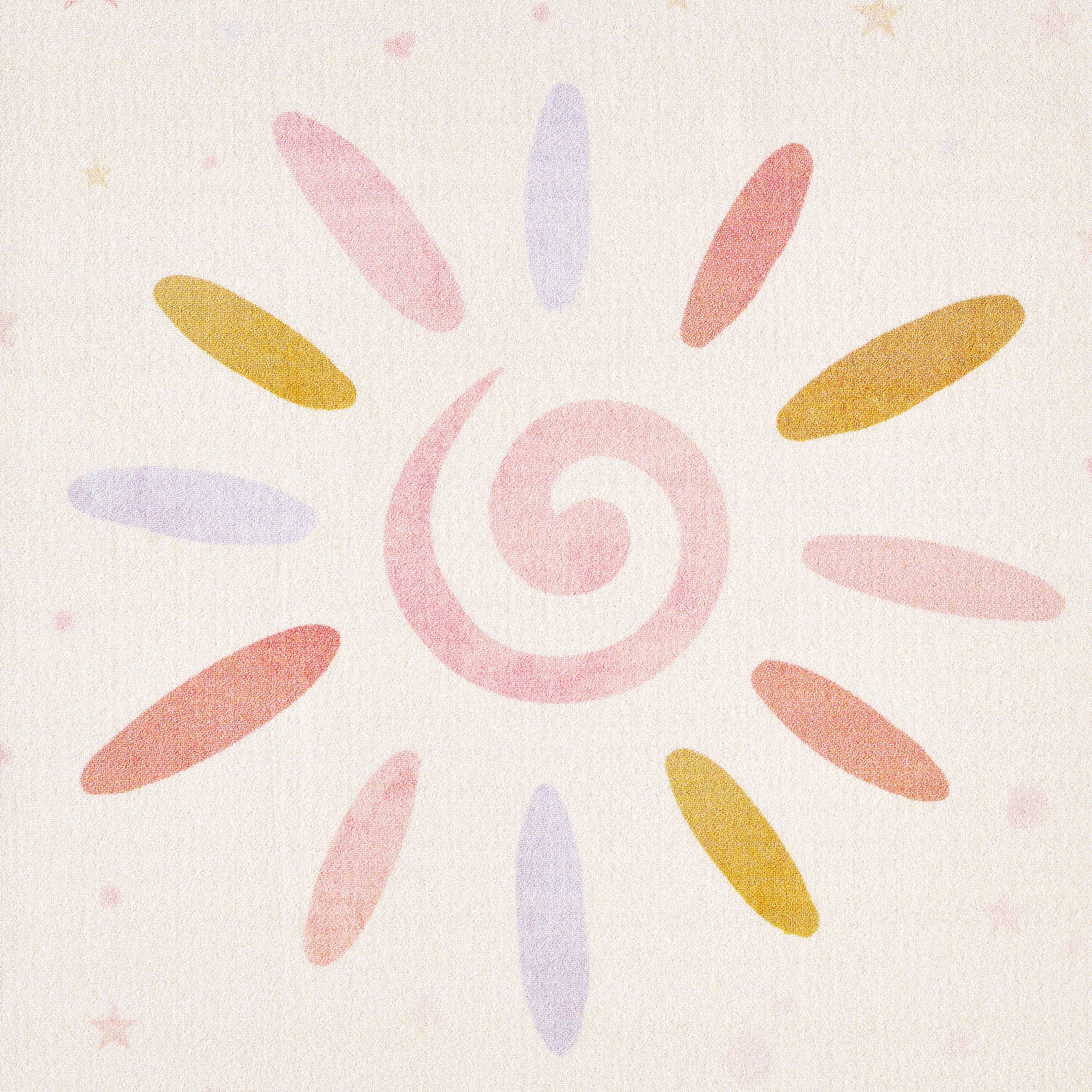 Ayyildiz Teppiche Tapis pour enfants »PLAY 2021« Rectangulaire 8 mm Höhe antidérapant, motif soleil, poils courts