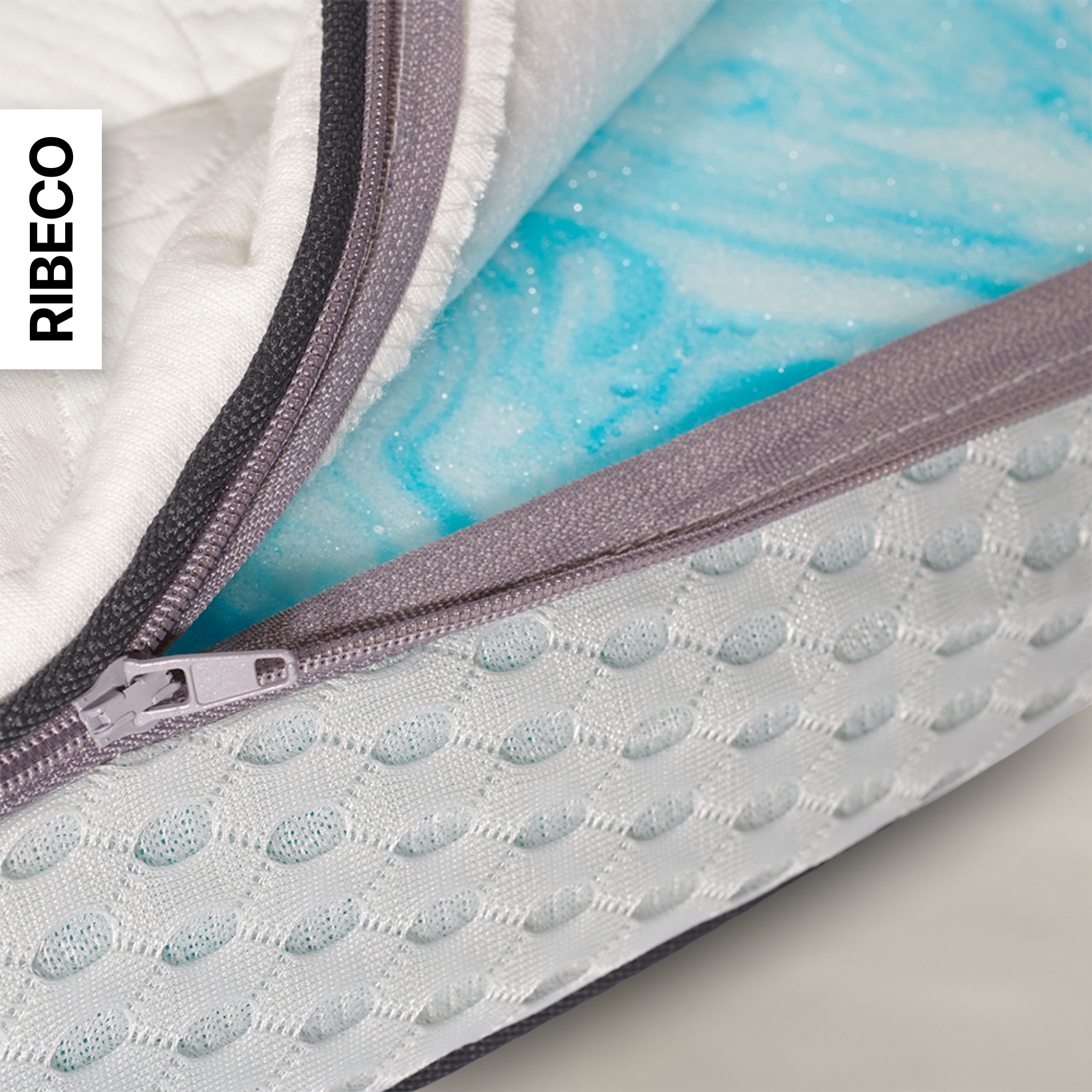 RIBECO Topper »Aaron, Topper 90x200 cm,180x200 cm« Matratze, Boxspringbett geeignet, ergonomisch, Made in EU