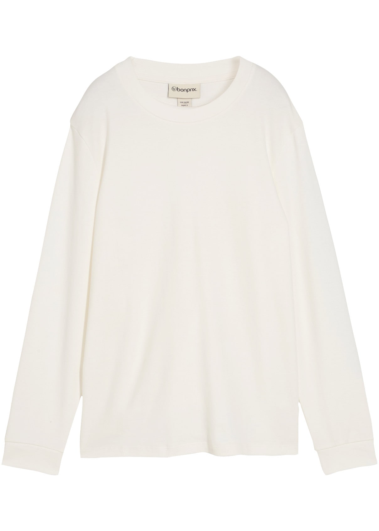 bonprix T-shirt à manches longues coupe oversize, en coton pur, style décontracté