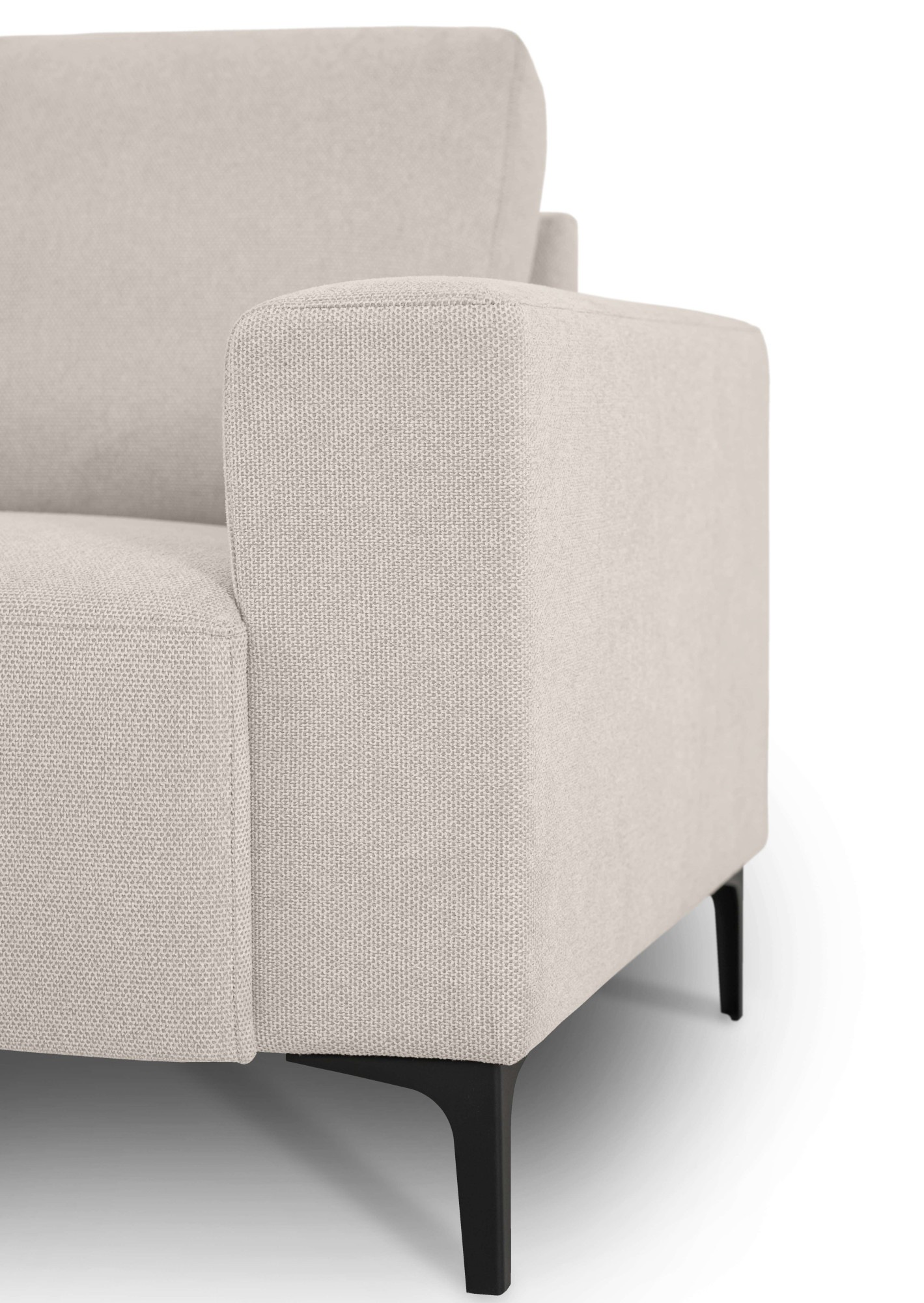 Home affaire Ecksofa »Tournon, L-Form, Breite 262 cm, Webstoff, Chenille«, Designsofa im nordischen Stil, Wellenunterfederung, Metallfüsse