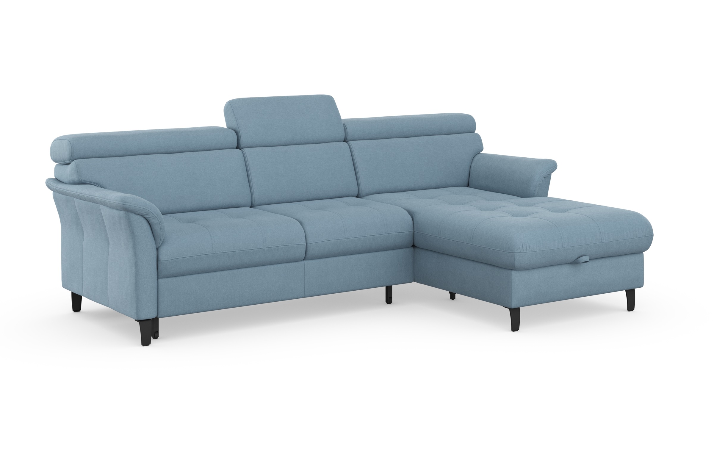 sit&more Ecksofa »Marano L-Form«, inklusive Kopfteilverstellung, wahlweise mit Bettfunktion, Bettkasten