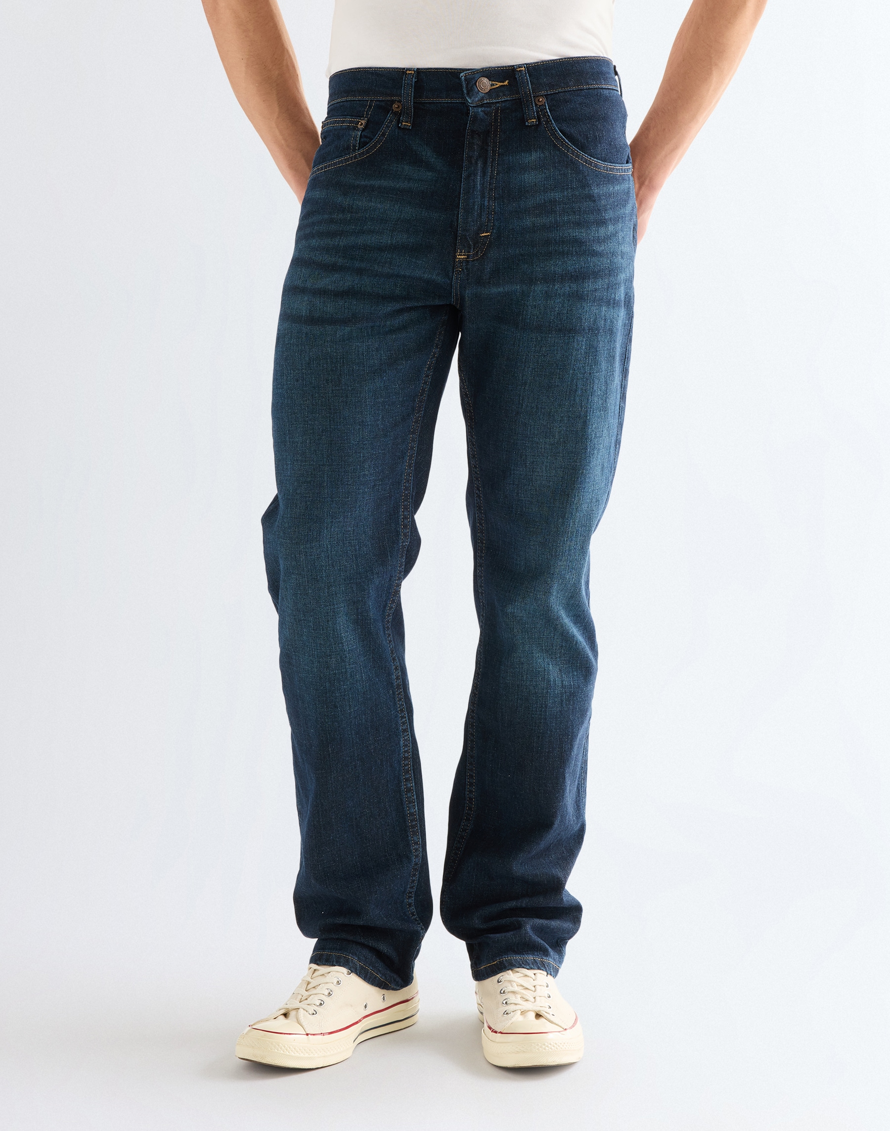 Wrangler Jeans droit aus elastischer Baumwollmischung