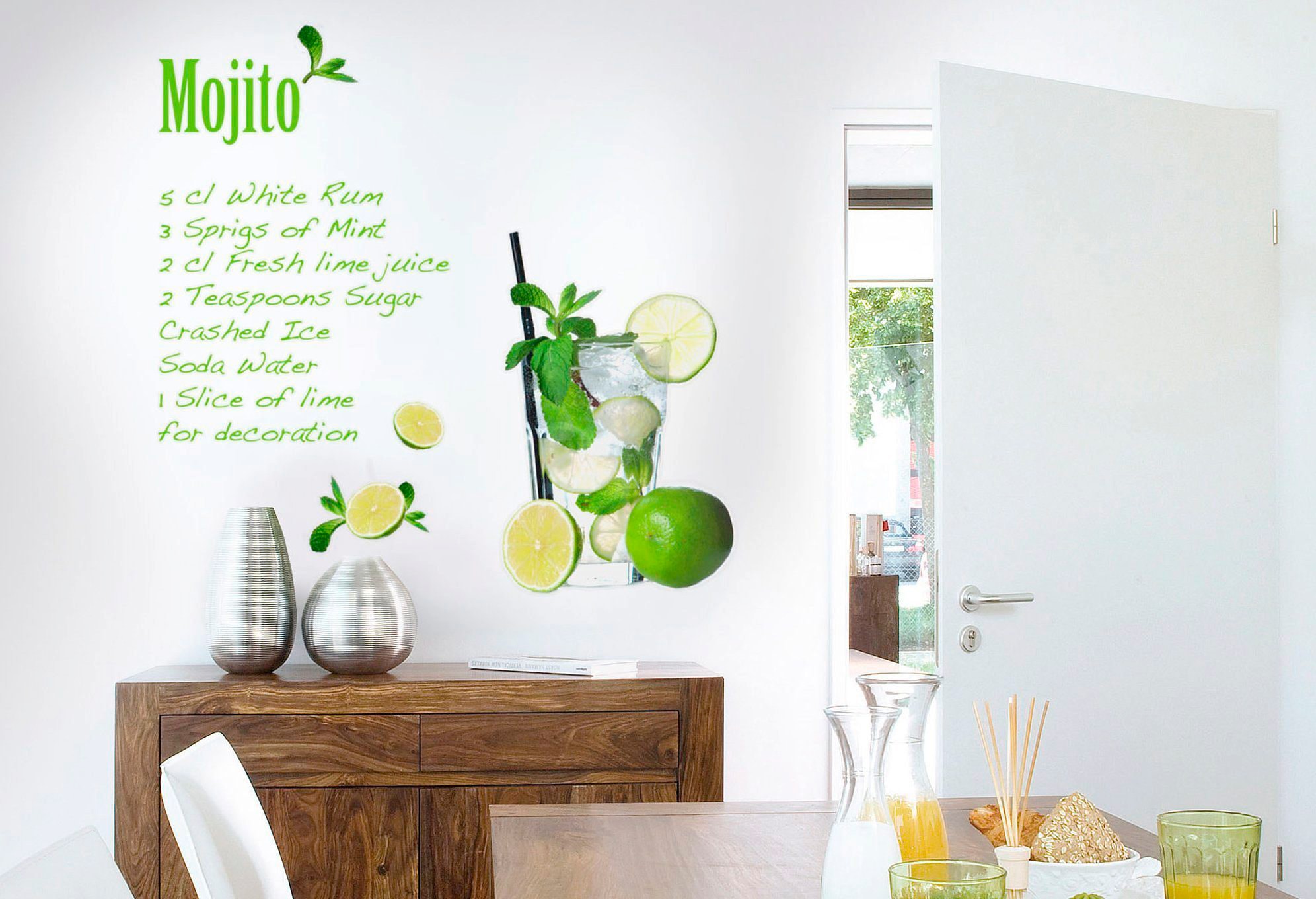 Komar Autocollant mural »Mojito - Grösse 100 x 70 cm« selbstklebend, Wandsticker