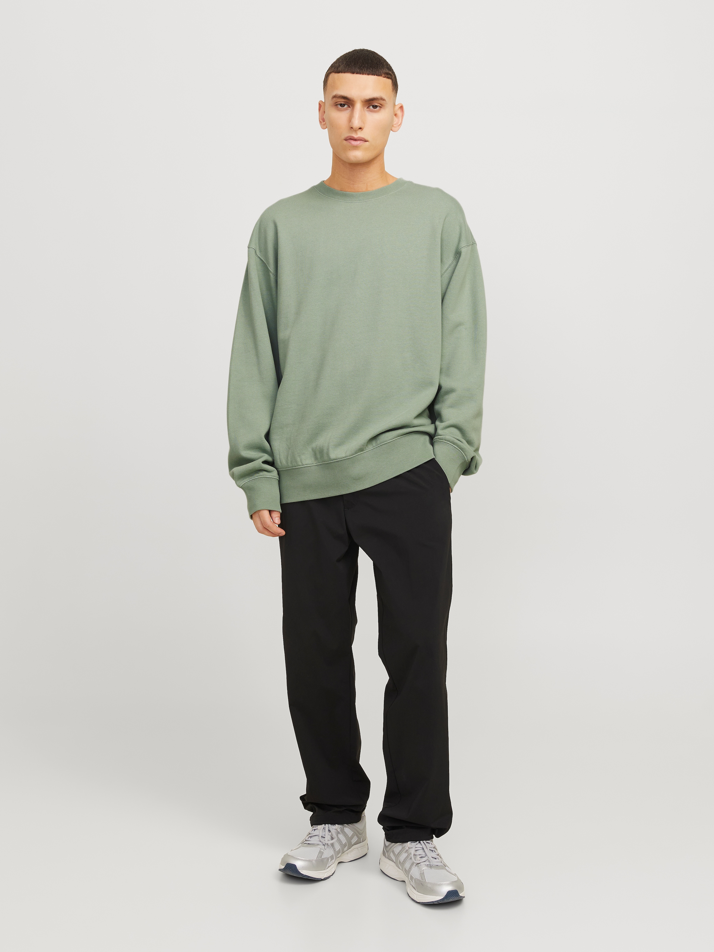 Jack & Jones Sweatshirt »JJECHARGE SWEAT CREW NECK NOOS«, mit Rippbündchen