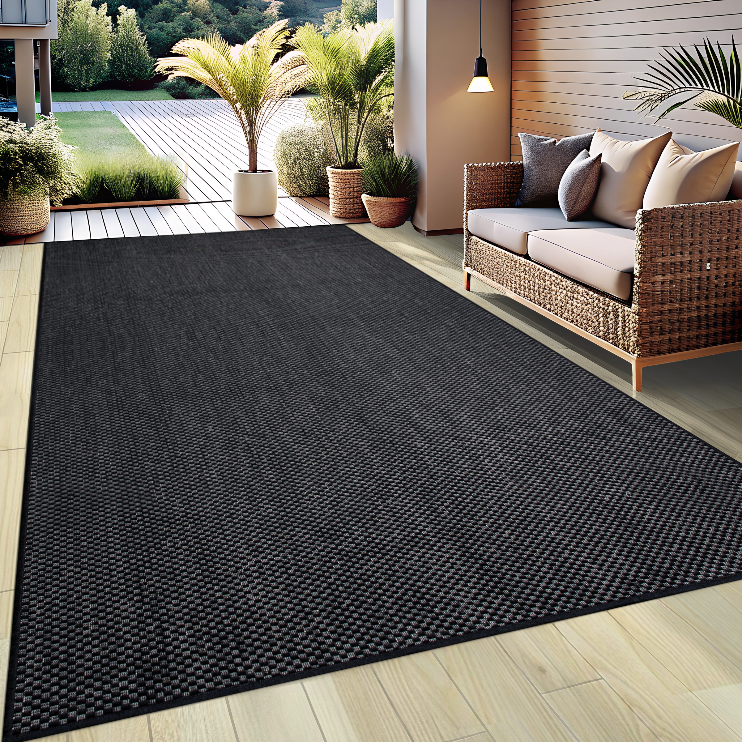 Image of GOODproduct Teppich "Venedig auch als Läufer erhältlich" rechteckig 4 mm Höhe In- und Outdoor geeignet, Sisal-Optik, Wetterfest & UV-beständig