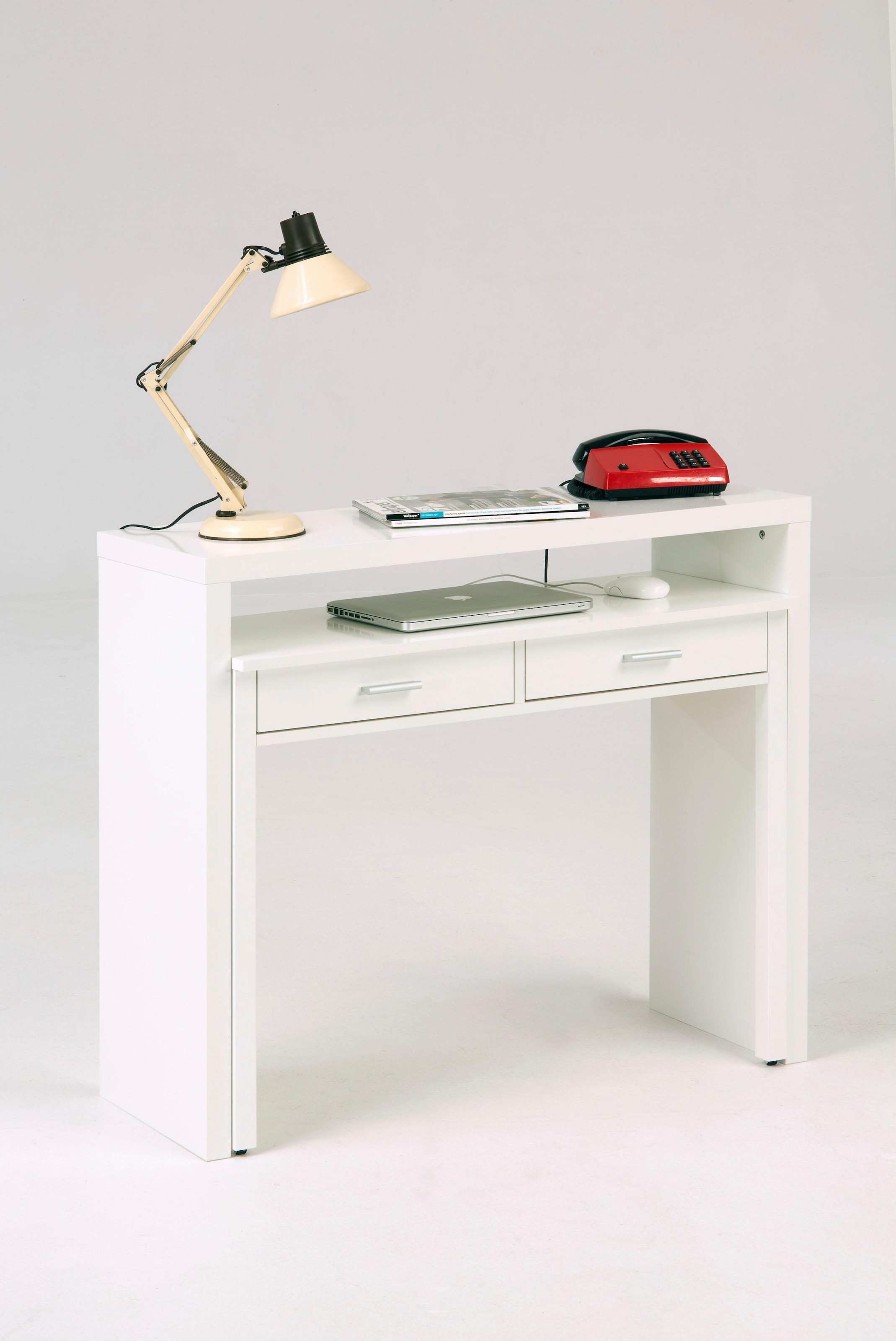Image of Woodman Konsolentisch "Vince" mit Auszugsfunktion, im schlichten skandinavischen Design, FSC