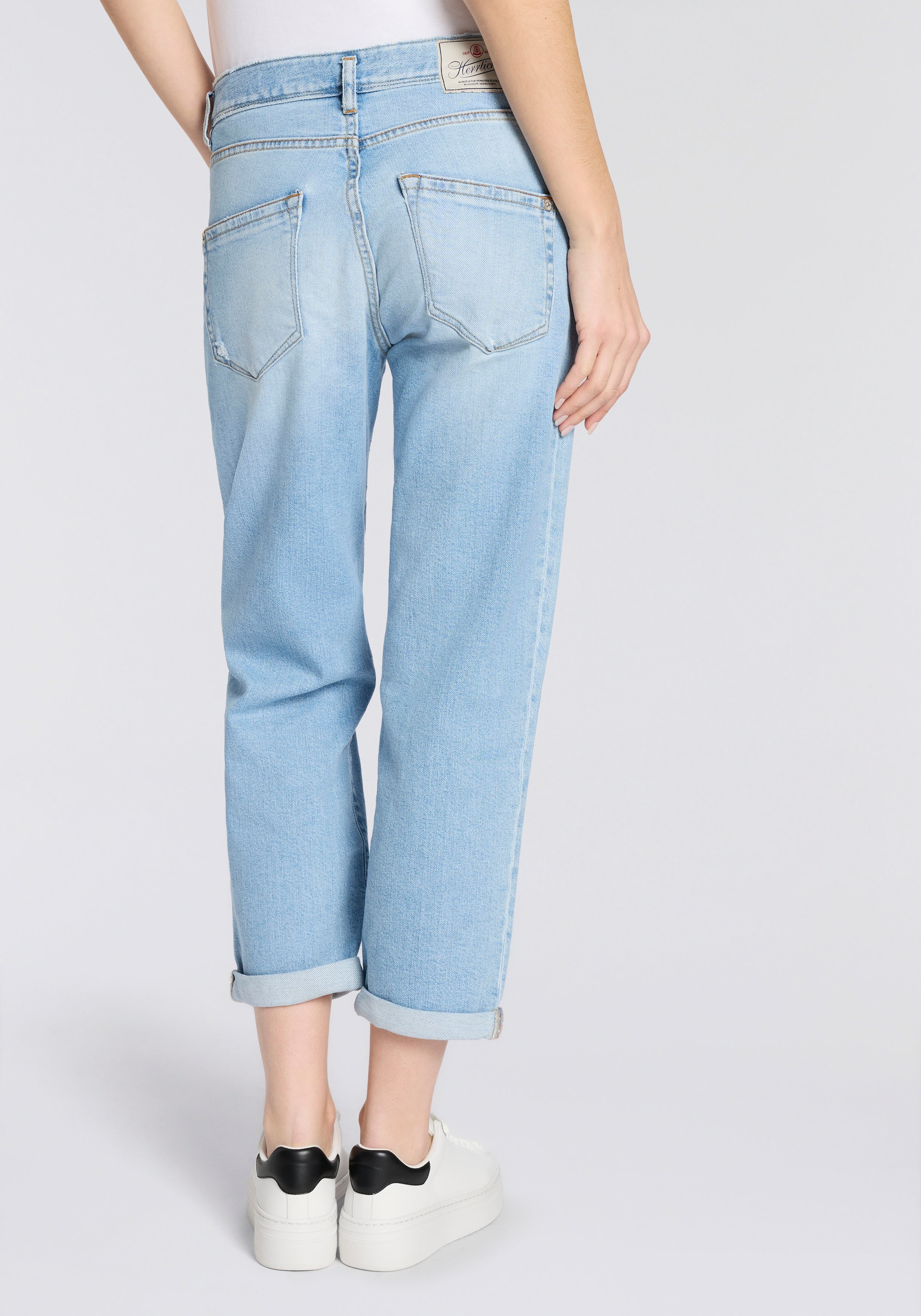Herrlicher Jeans boyfriend »Shyra Tap Denim« High Waist mit Umschlagsaum