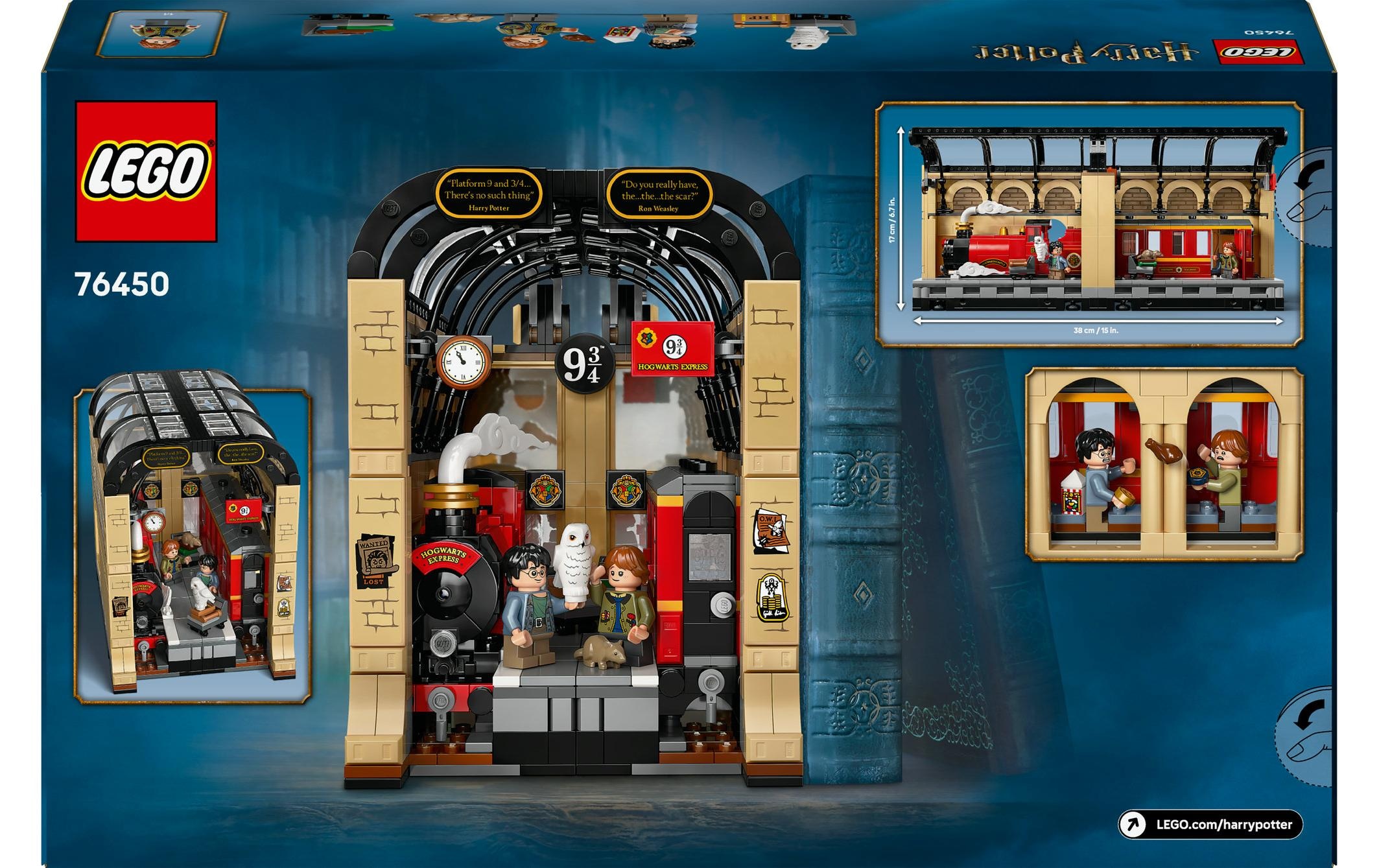 LEGO® Spielbausteine »Harry Potter Buchstütze: Hogwarts Express 76450«, (832 St.)