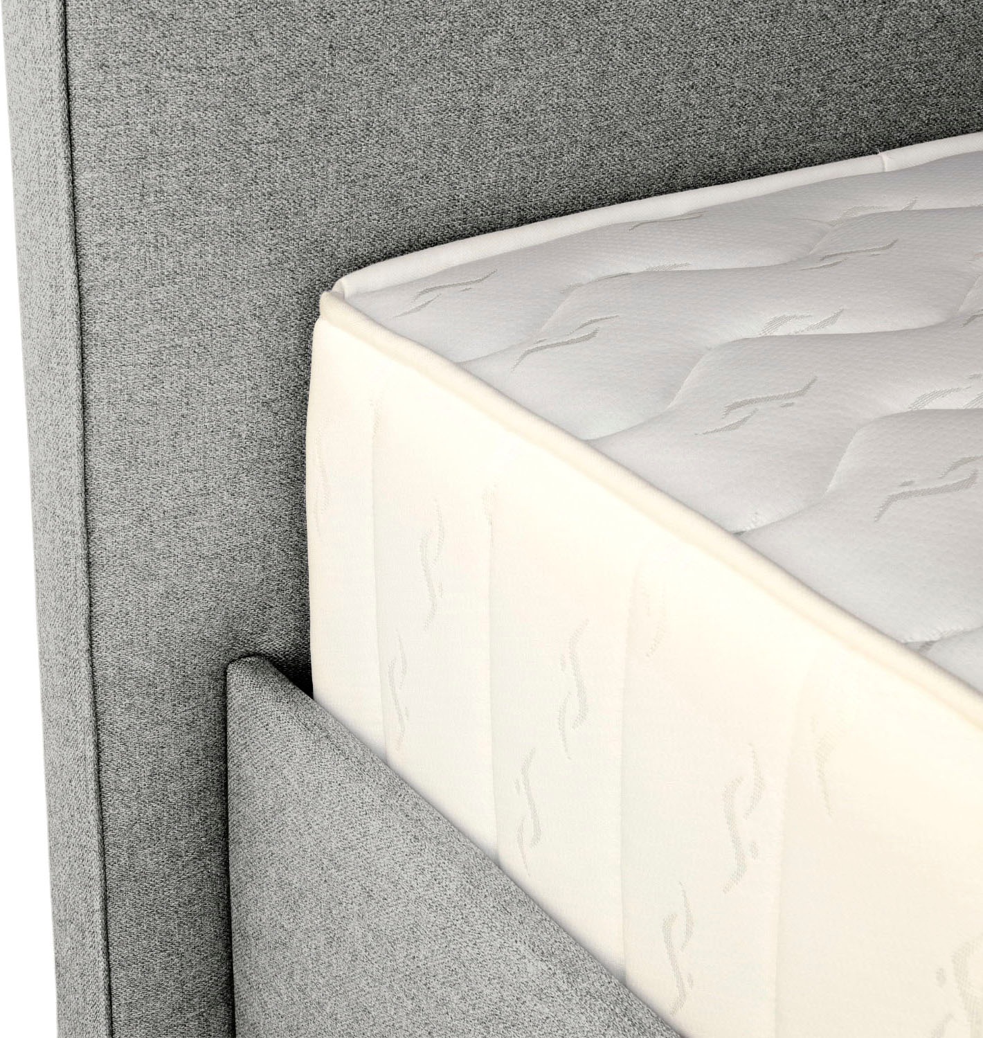 COLLECTION AB Polsterbett »Romo erhältlich in der Breite 180x200cm« 3 Varianten: Rahmen, Lattenrost oder Komplett-Set mit King-Matratze