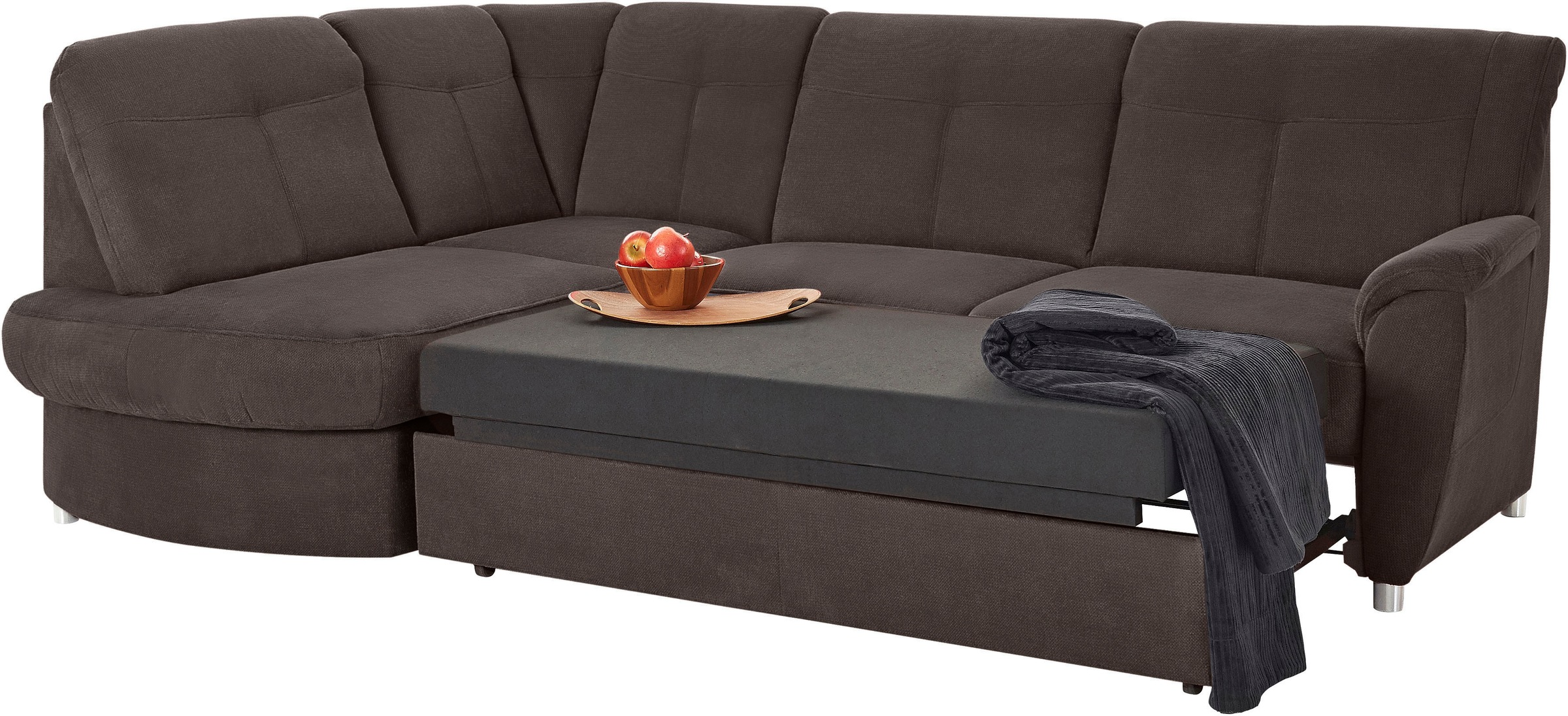 sit&more Ecksofa »Sonoma L-Form«, wahlweise mit Bettfunktion und Bettkasten