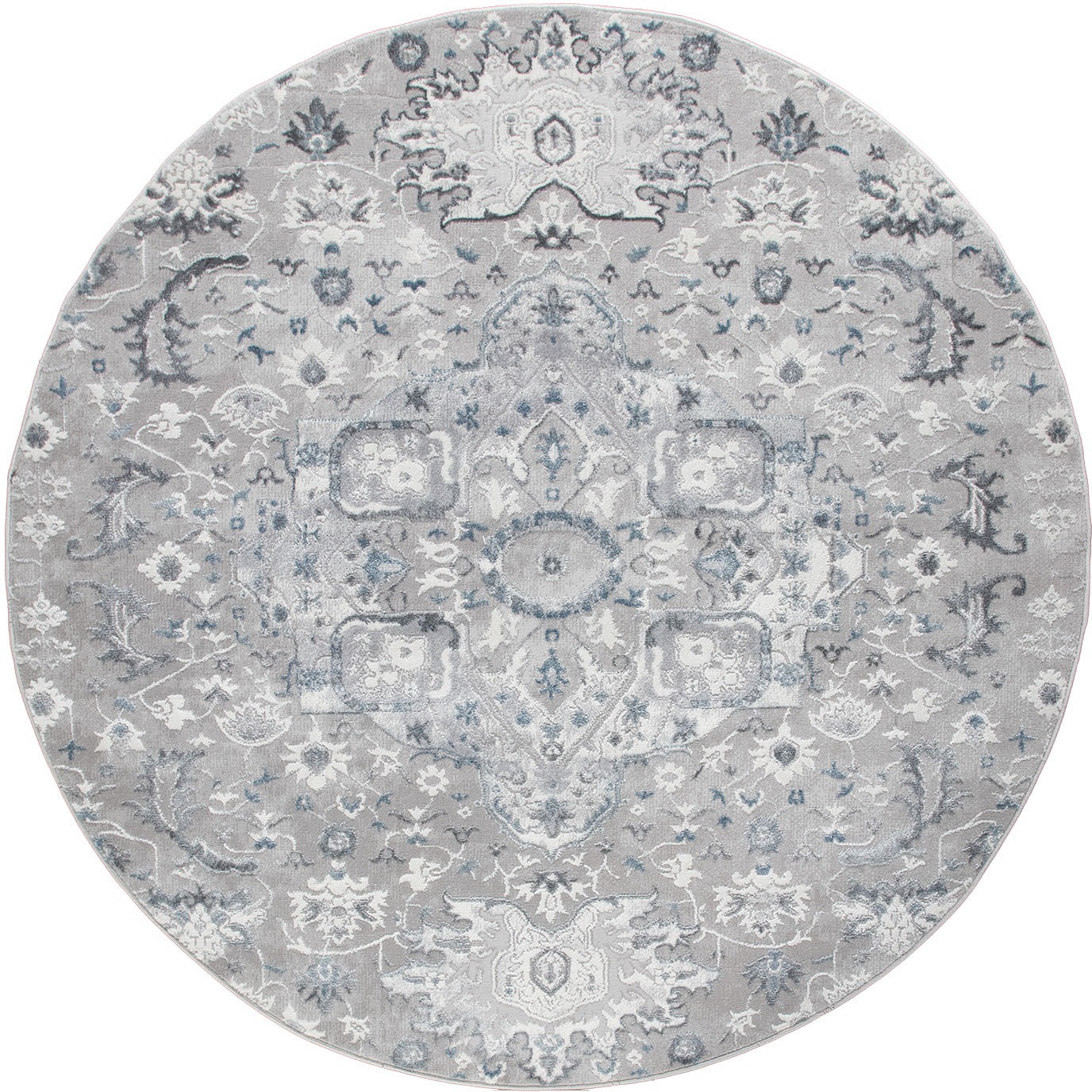 Image of Paco Home Teppich »Neferu 978«, rund, 9 mm Höhe, Kurzflor, Orient Optik, 3D-Design, ideal im Wohnzimmer & Schlafzimmer bei Ackermann Versand Schweiz