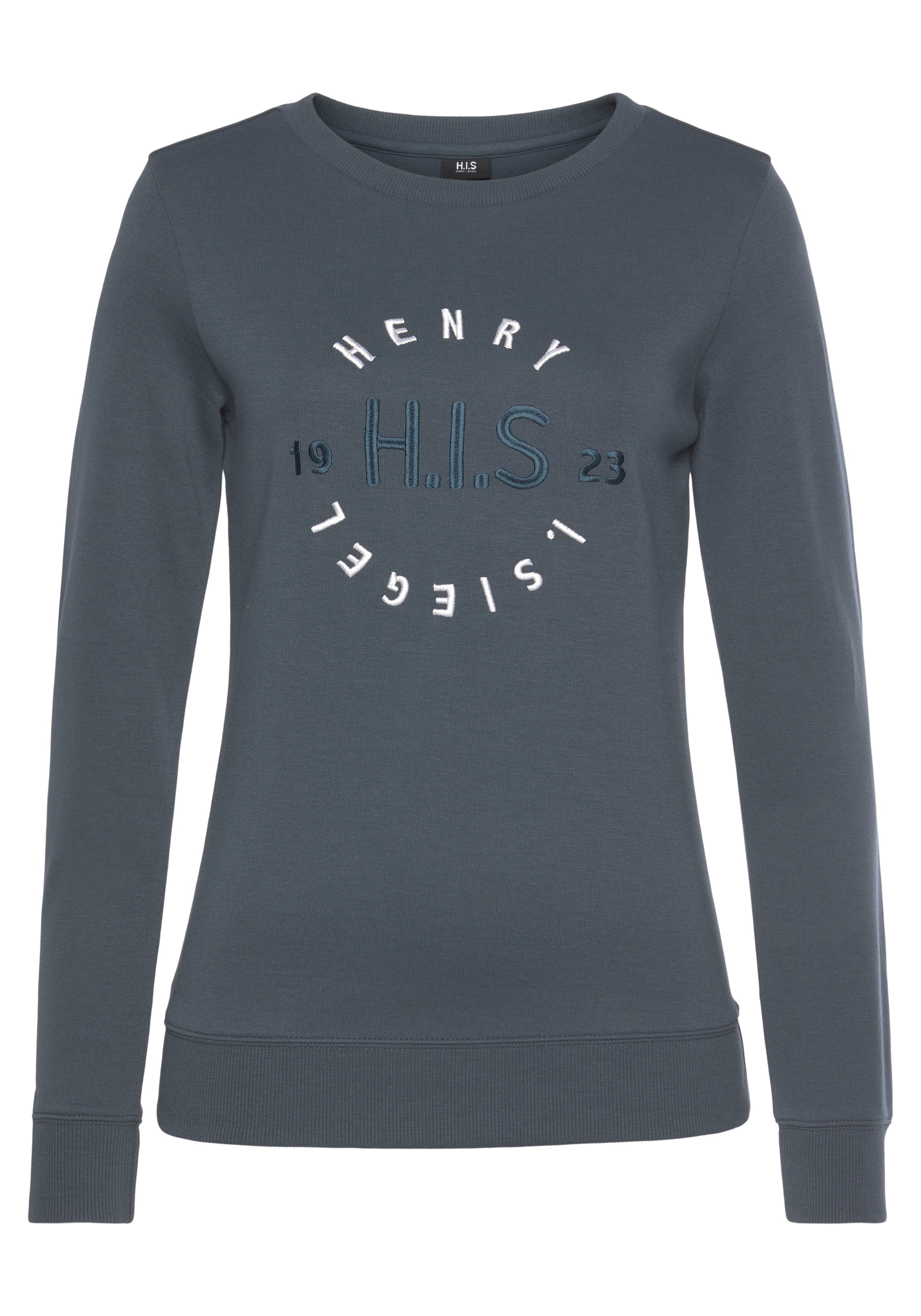H.I.S Sweatshirt, mit grosser Logo Stickerei, Loungewear