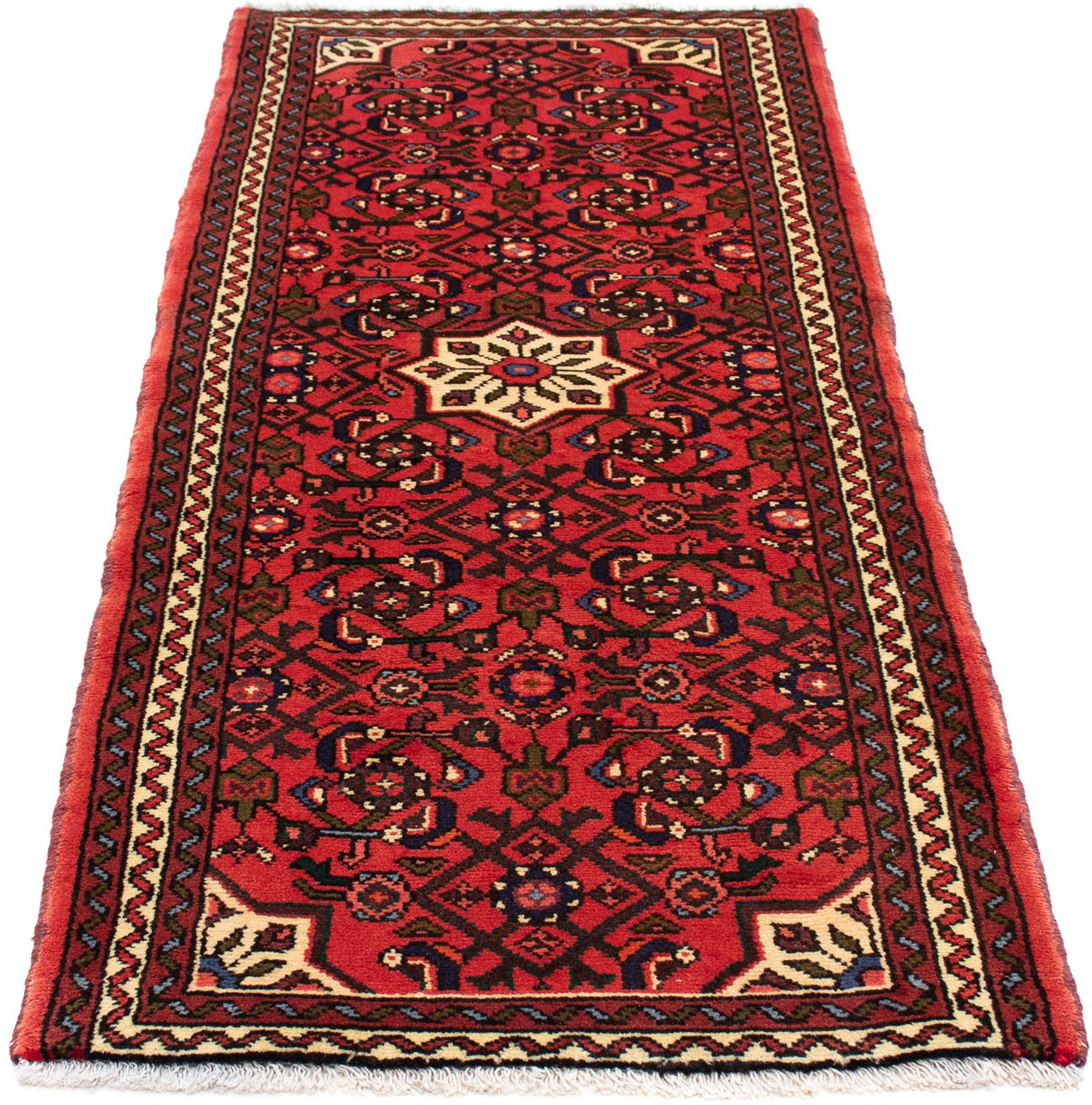 Image of morgenland Orientteppich »Perser - Nomadic - 182 x 72 cm - dunkelrot«, rechteckig, 10 mm Höhe, Wohnzimmer, Handgeknüpft, Einzelstück mit Zertifikat bei Ackermann Versand Schweiz