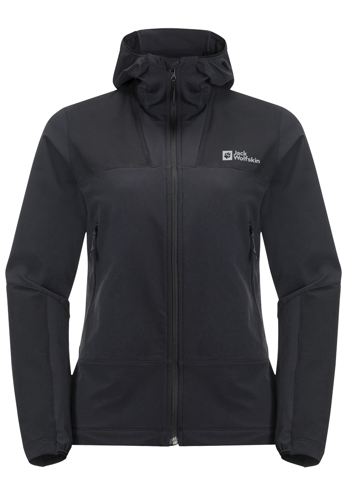Jack Wolfskin Veste d'extérieur »ANDUR JKT W« avec capuche mit regulierbarer Weite, atmungsaktiv, wasserabweisend, windabweisend