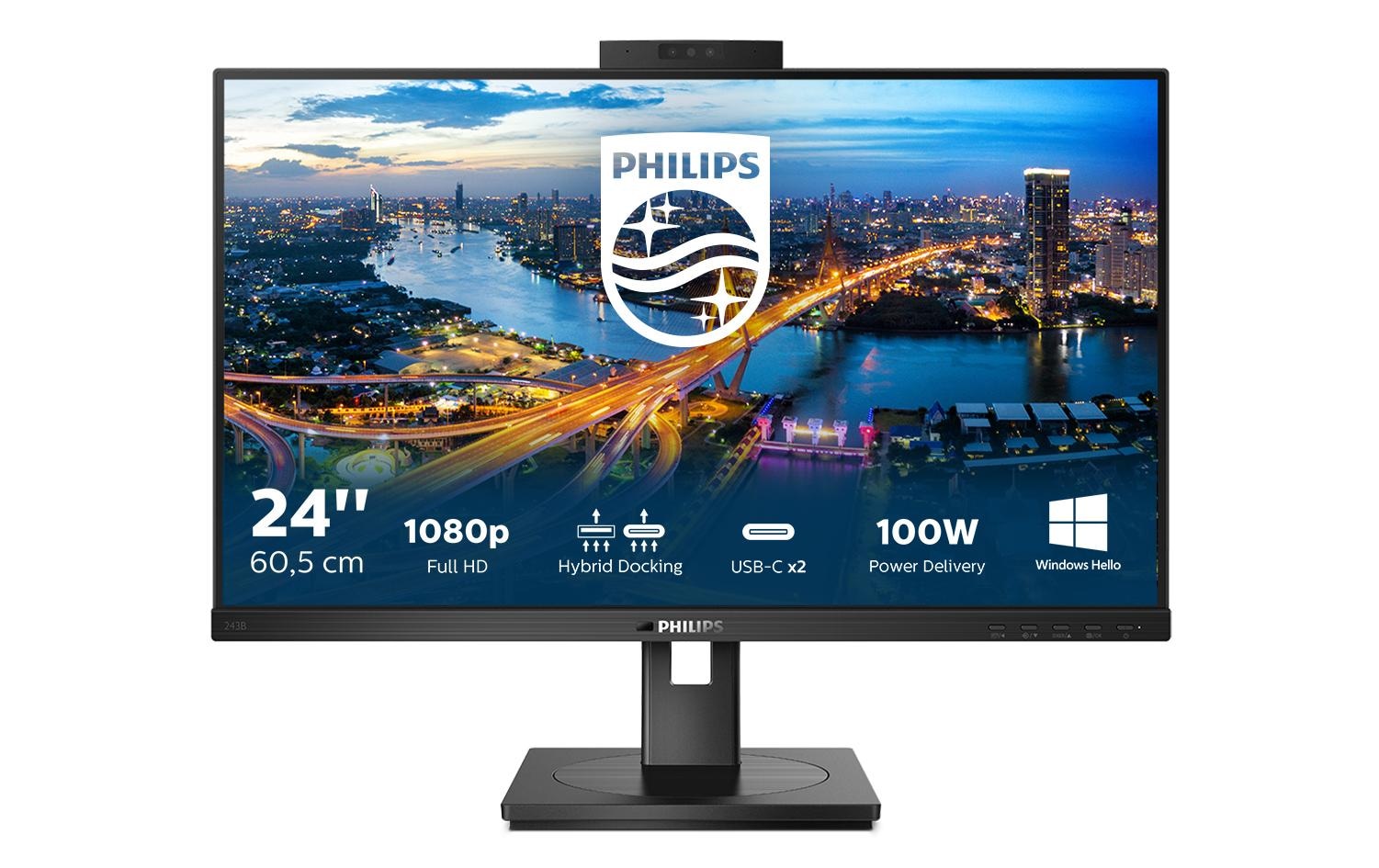 Philips LED-Monitor »243B1JH/00«, 60,45 cm/23,8 Zoll, 1920 x 1080 px, 75 Hz