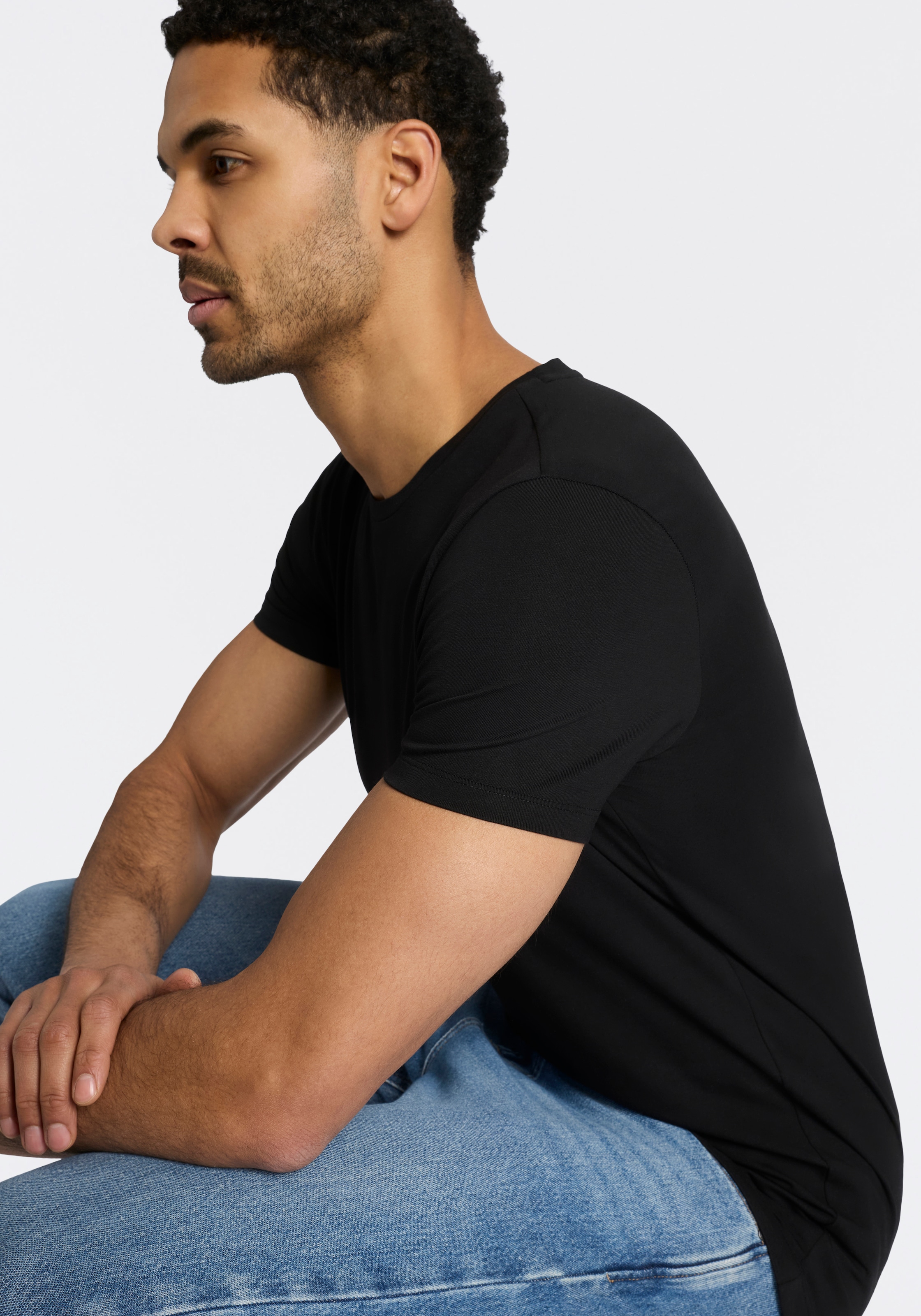 HUGO T-shirt »HUGO-Round« Paquet, 2er,  Rundhalsausschnitt, Slim-Fit, HUGO Logo-Druck