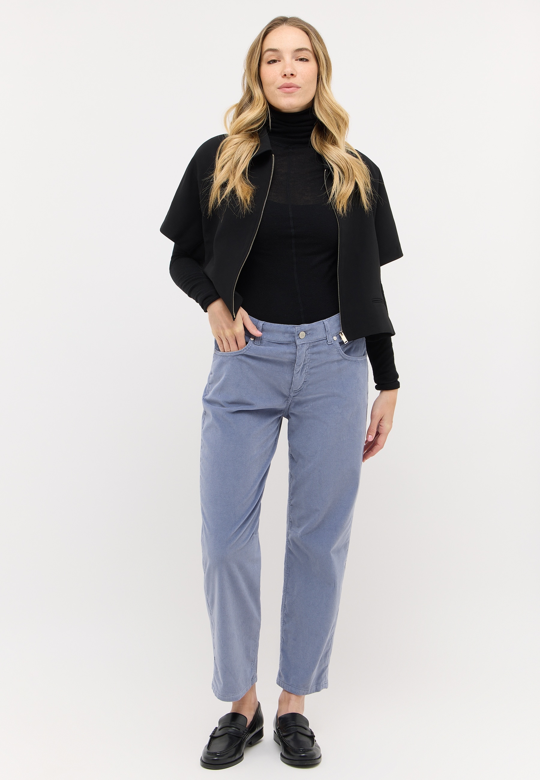 ANGELS Cordhose »EVY«  Relaxed Fit, moderne O-Shape Form