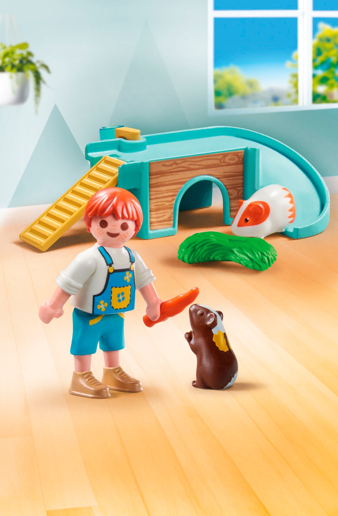 Playmobil® Konstruktions-Spielset »Junge mit Meerschweinchen (71746), Playmobil My Life«