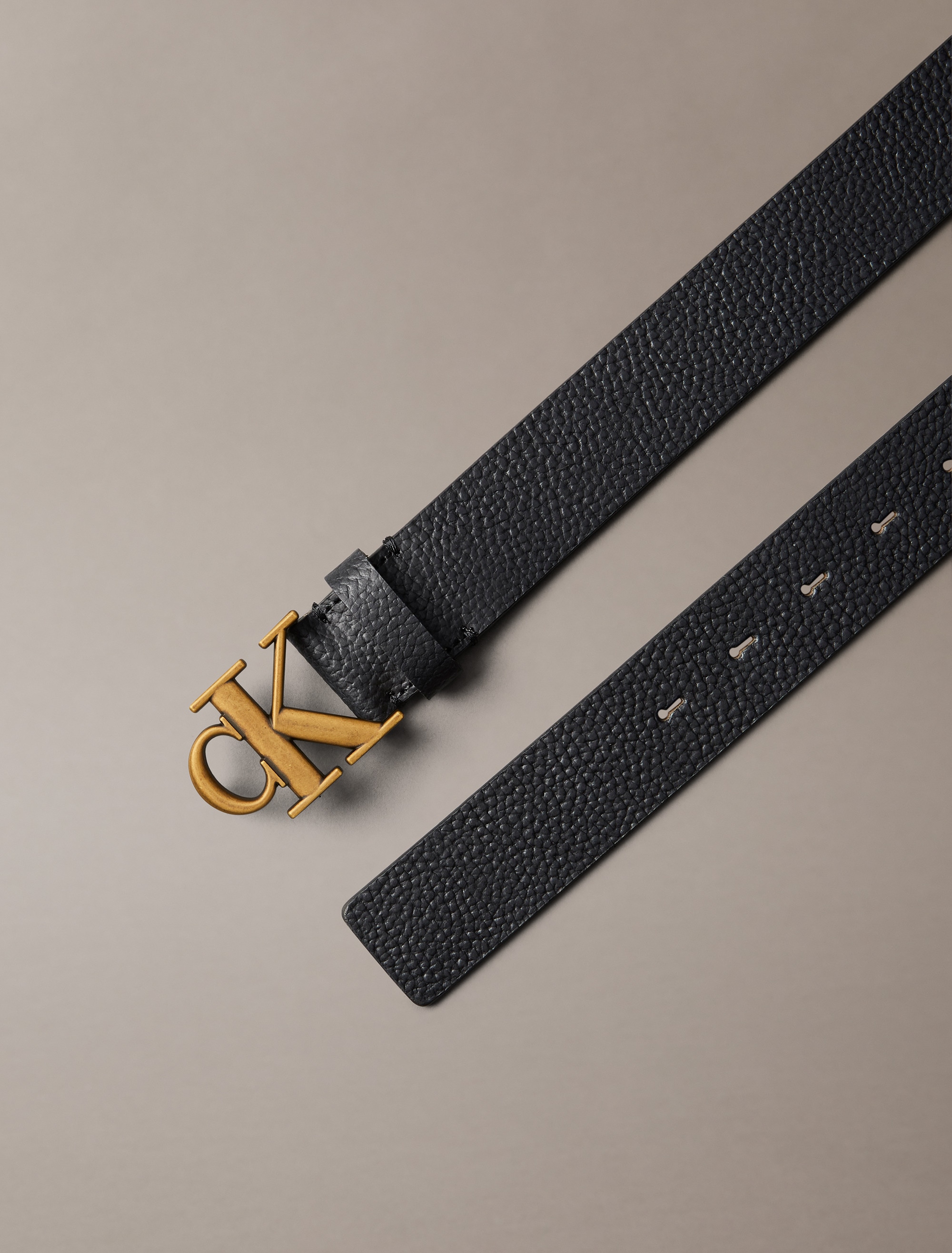 Calvin Klein Jeans Ledergürtel »MONOGRAM BUCKLE FIXED BELT 35MM«