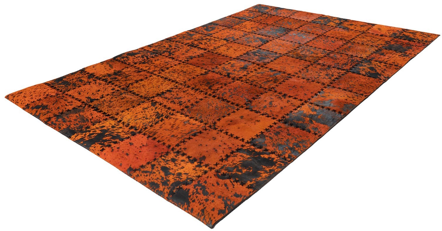 Arte Espina Teppich »Voila 100« rechteckig 5 mm Höhe handgenähter Flachflor-Teppich im Patchwork-Design.