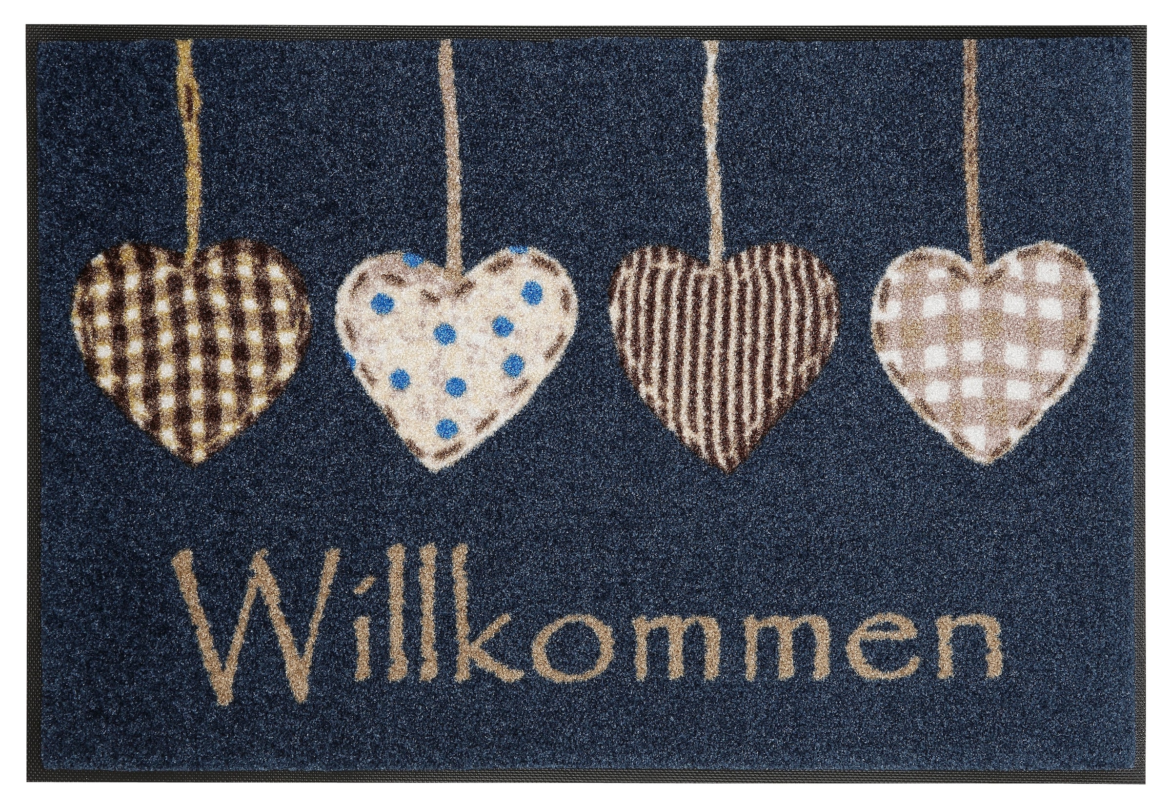 wash+dry by Kleen-Tex Fussmatte »Cottage Hearts«, rechteckig, 7 mm Höhe, Schmutzfangmatte, rutschhemmend, In- und Outdoor geeignet