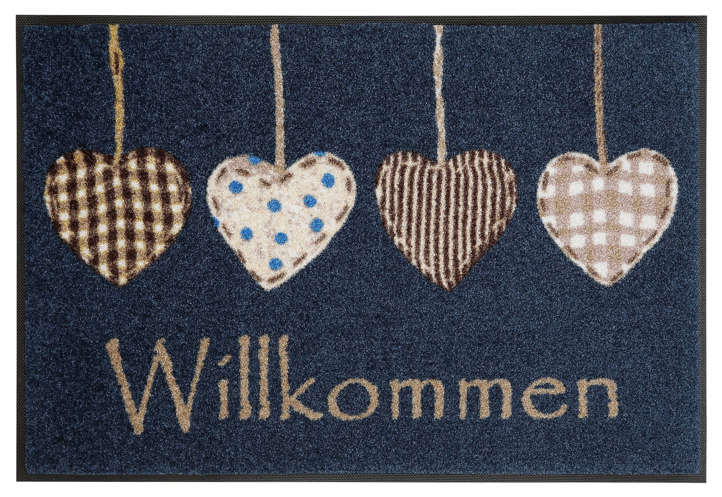 Image of wash+dry by Kleen-Tex Fussmatte »Cottage Hearts«, rechteckig, 7 mm Höhe, Schmutzfangmatte, rutschhemmend, In- und Outdoor geeignet bei Ackermann Versand Schweiz