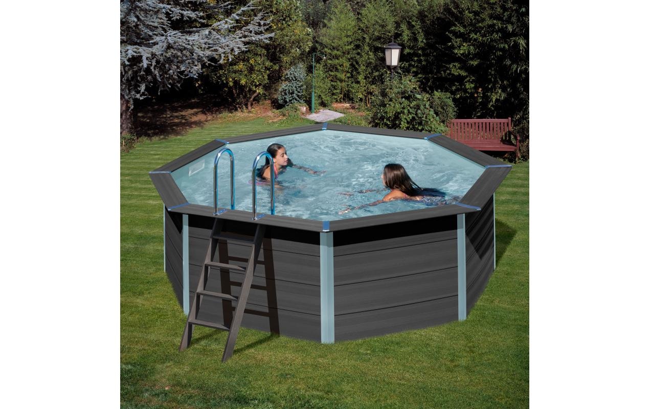 Gre Piscine en forme de huit »Avantgarde« 6-tlg., Composite Pool, ØxH: 410x124 cm