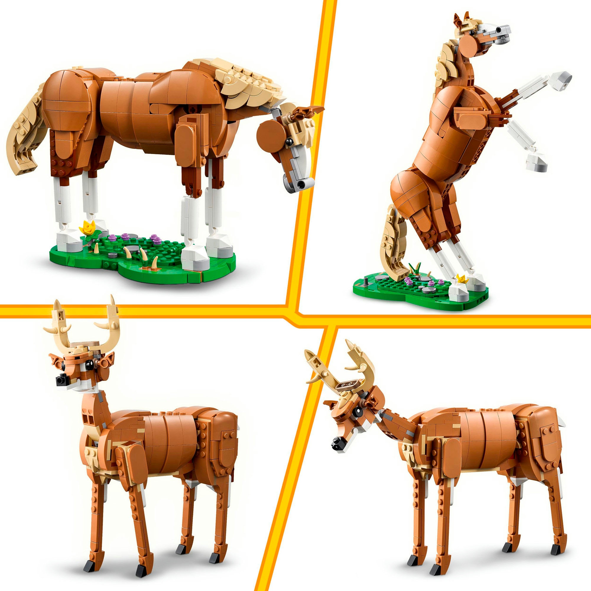 LEGO® Konstruktionsspielsteine »Prächtiges Ross (31166), LEGO LEGO Creator« Made in Europe