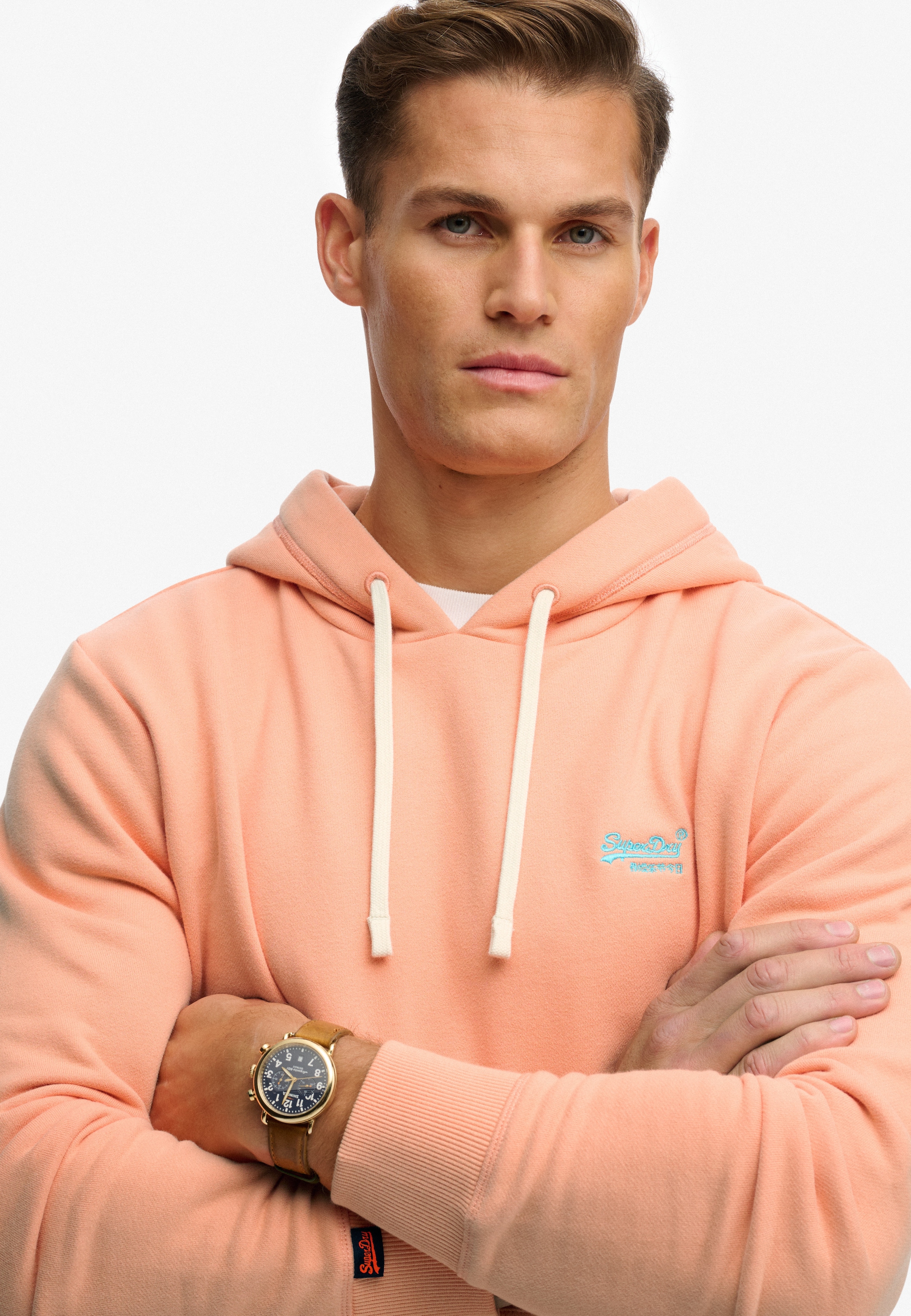 Superdry Sweat à capuche »Essential Logo Classic Hood«, mélange de coton, coupe ample
