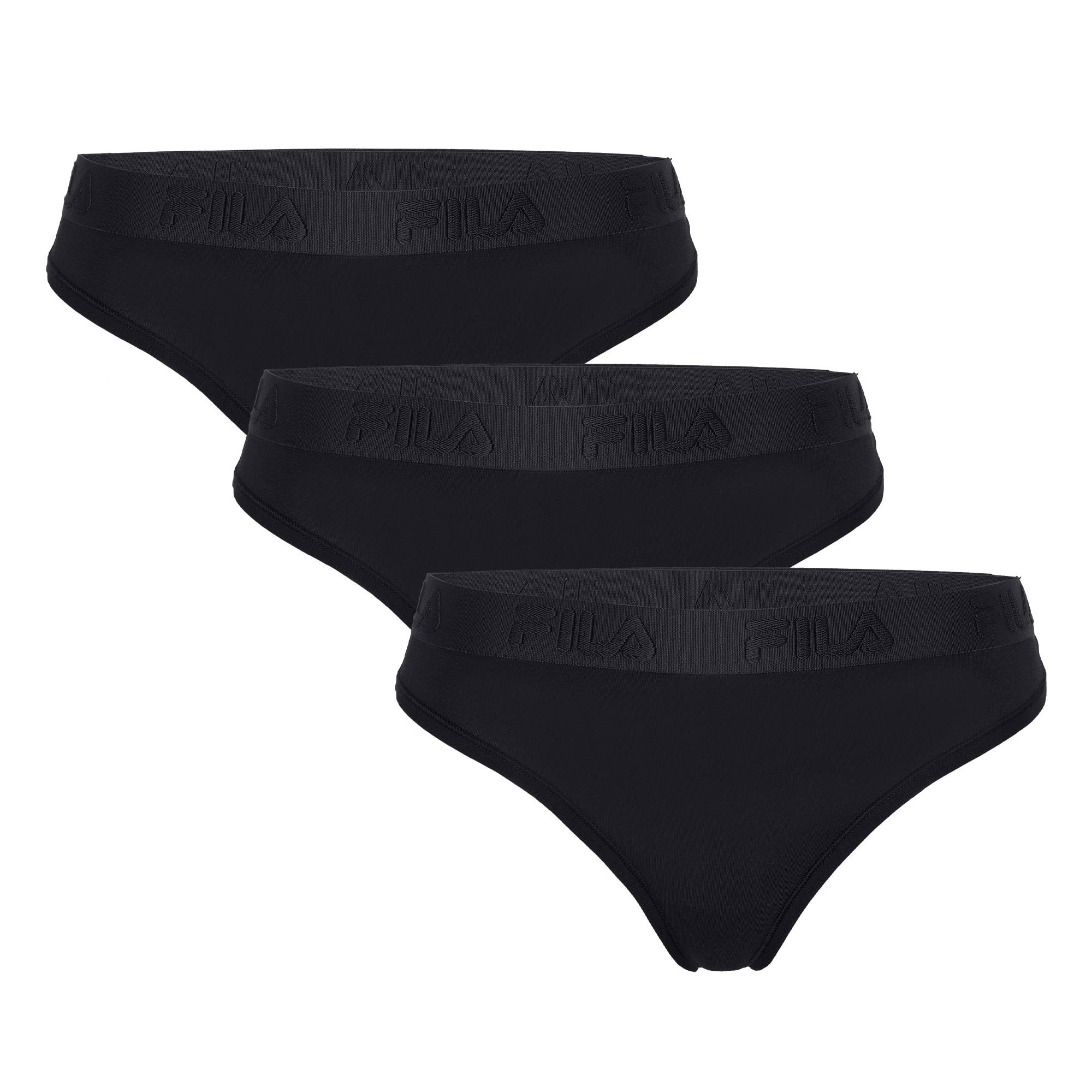 Image of Fila String 3er Pack, Baumwollmix, elastisch, Logobund