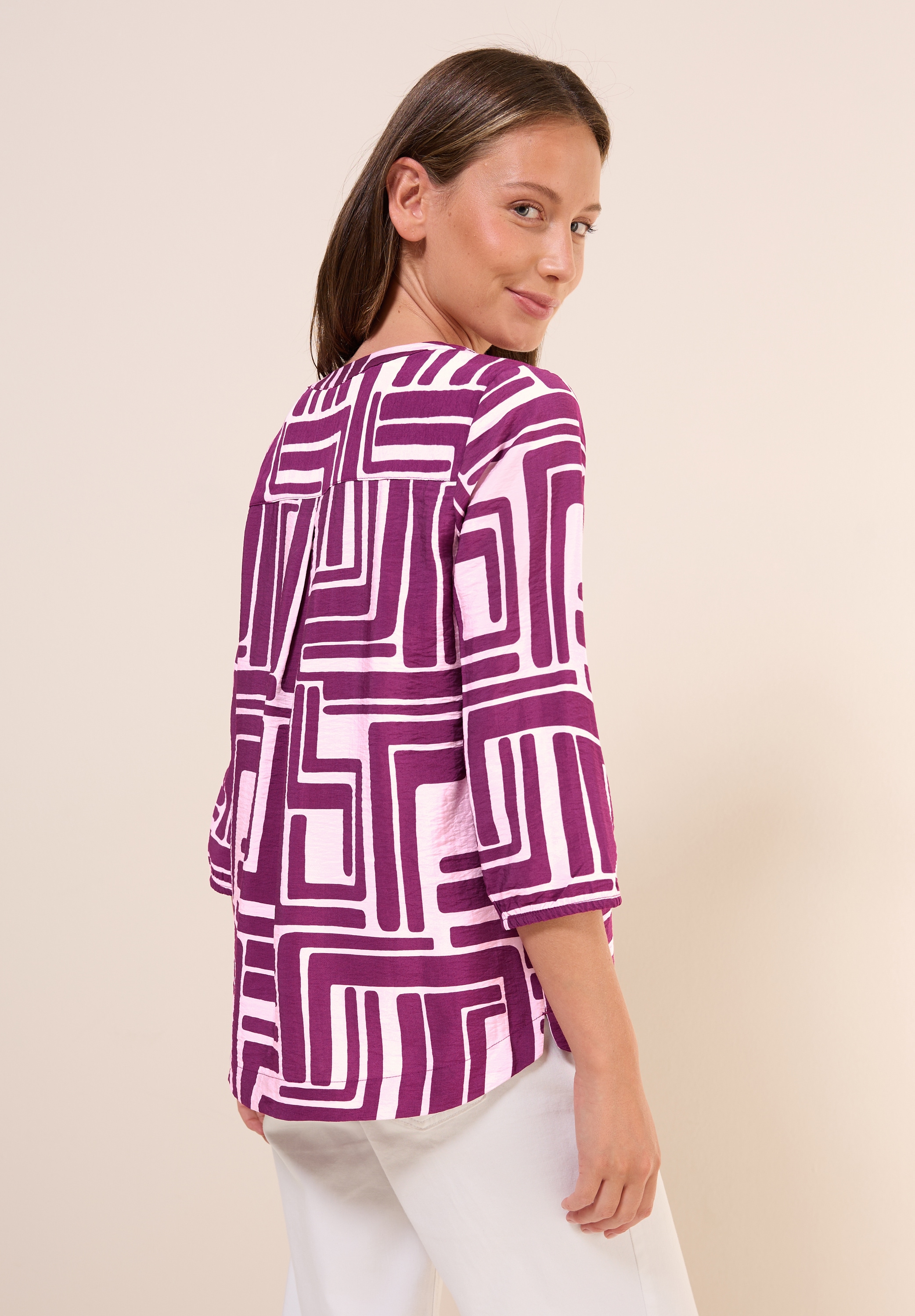 Cecil Druckbluse, mit grafischem Muster
