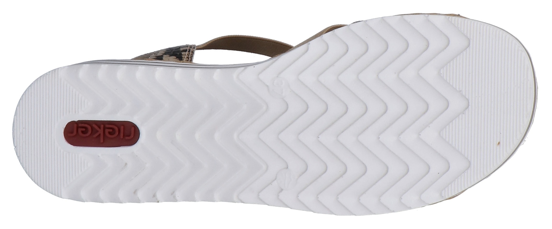 Rieker Sandale  chaussure d'été, sandale, talon compensé, avec décoration estivale