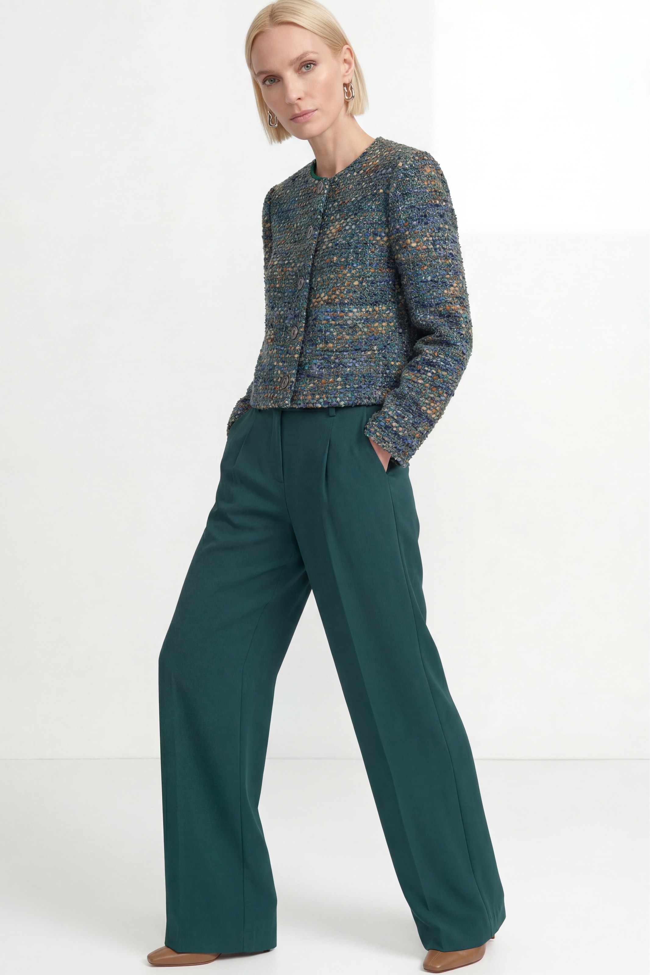 RICHROYAL Pantalon à pinces  coupe régulière avec plis sur la ceinture