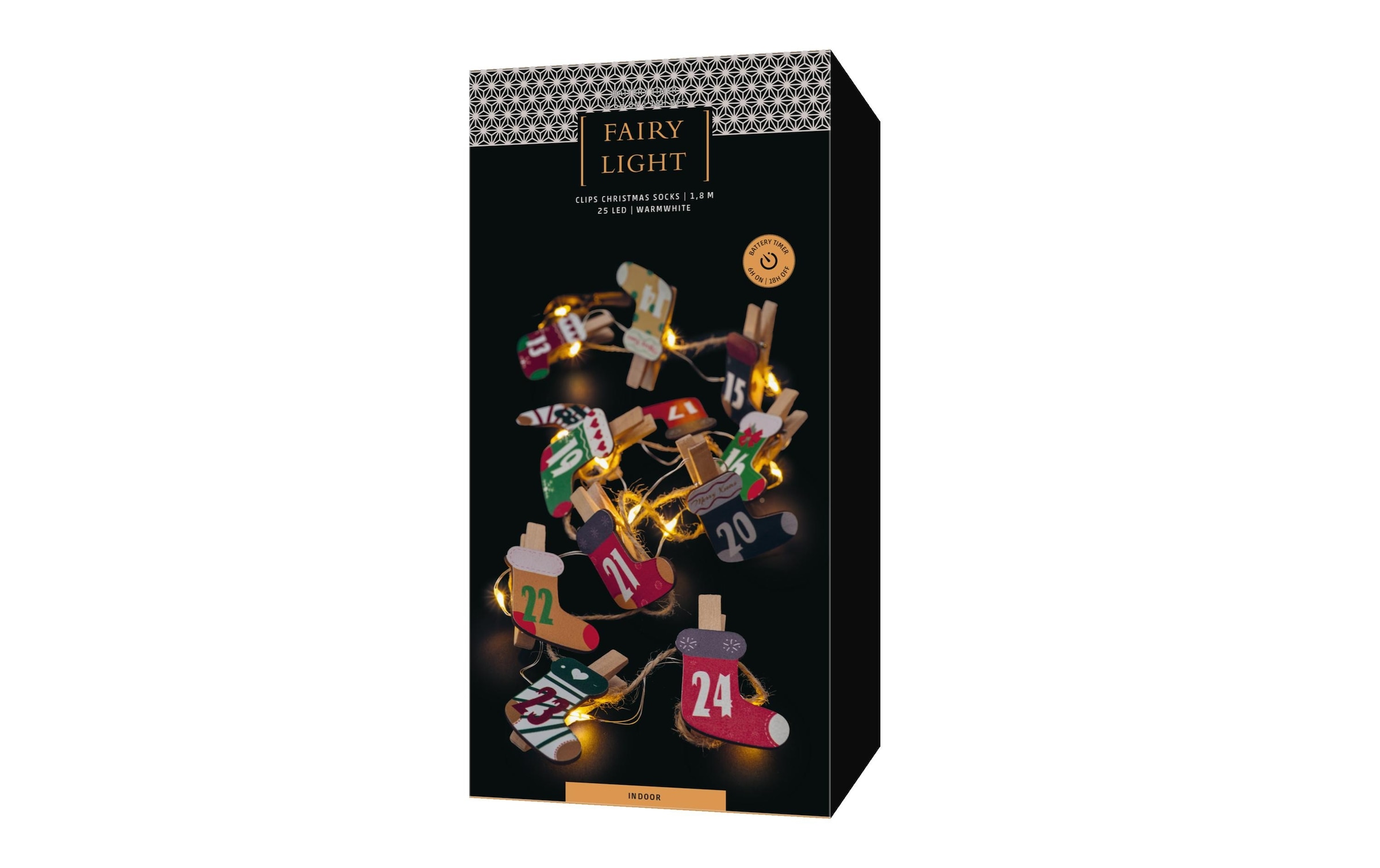 STT LED-Lichterkette »LED-Lichterkette Clips Christma«