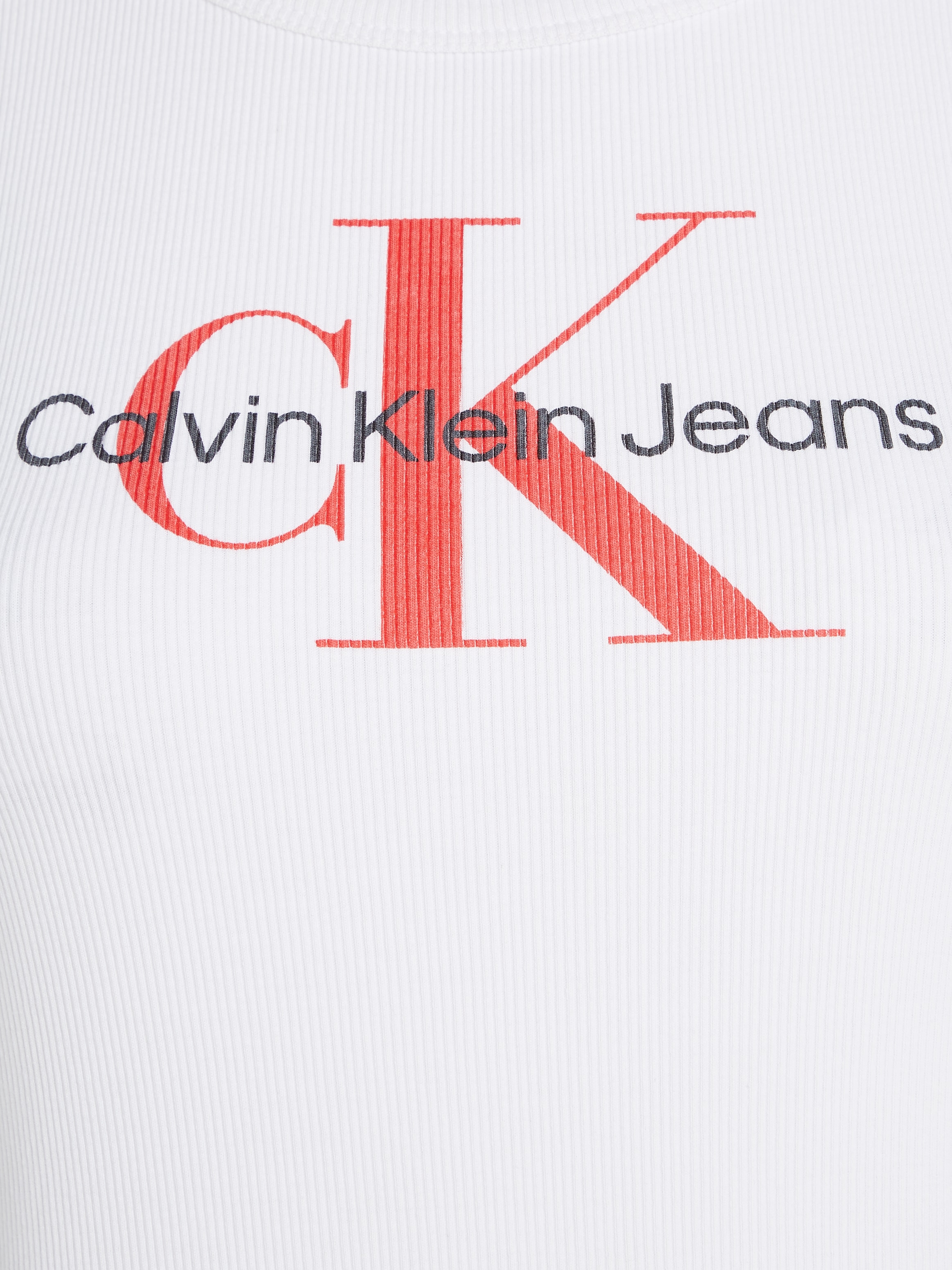 Calvin Klein Jeans Blusenkleid »ARCHIVAL MONOLOGO RIB TANK DRESS«, mit Logoschriftzug