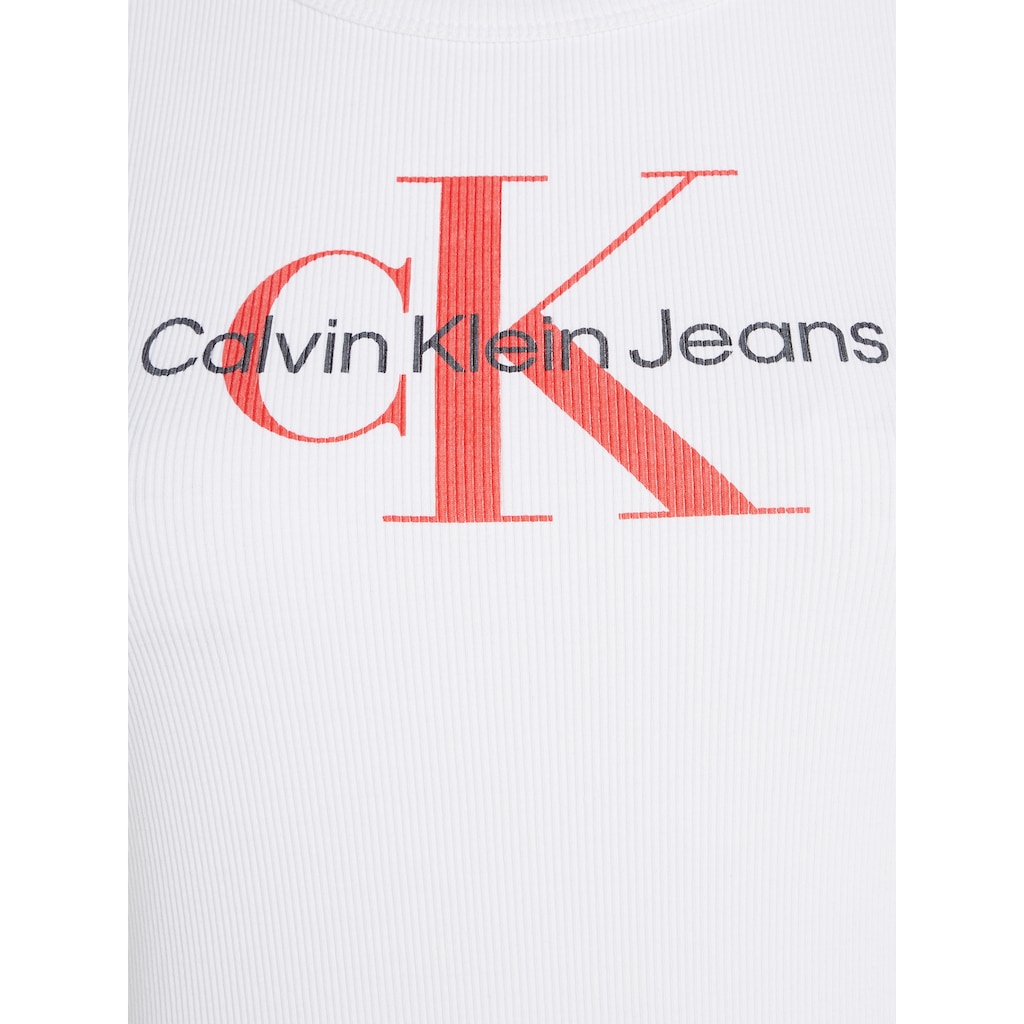 Calvin Klein Jeans Blusenkleid »ARCHIVAL MONOLOGO RIB TANK DRESS«, mit Logoschriftzug