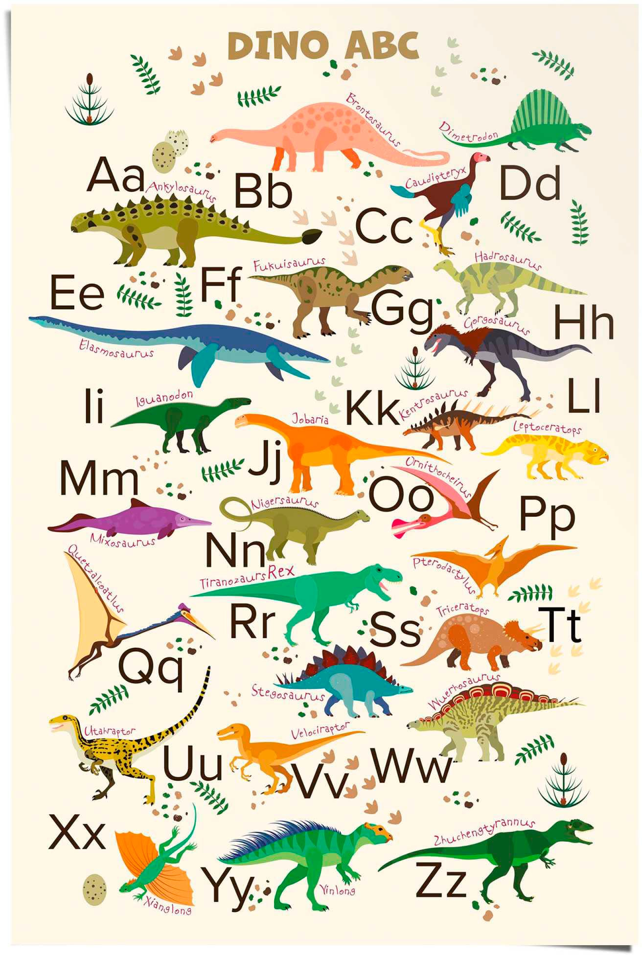 Reinders! Poster »Dino ABC«