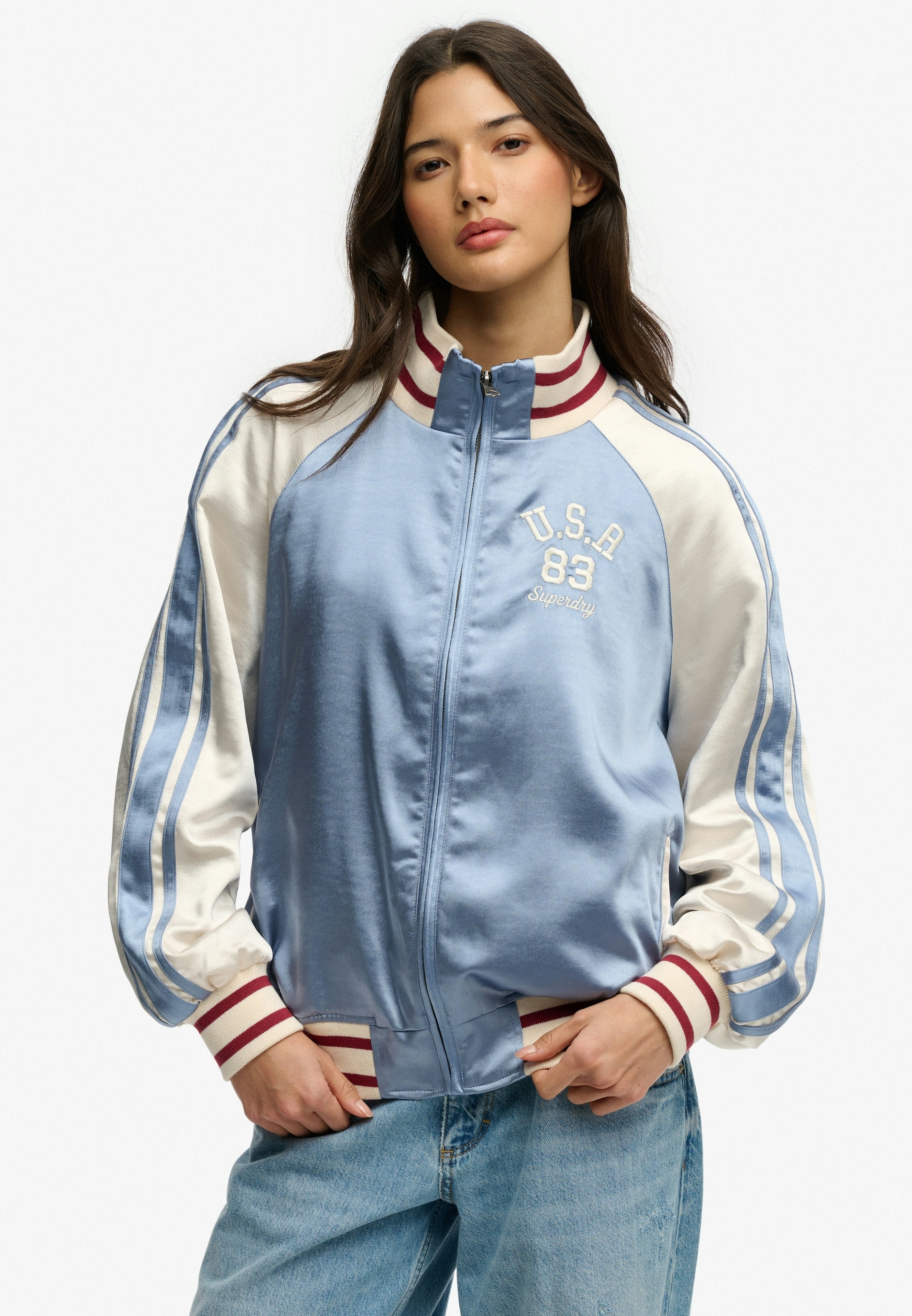Superdry Blouson »SUIKA TRACK JACKET« fibre synthétique, oversize