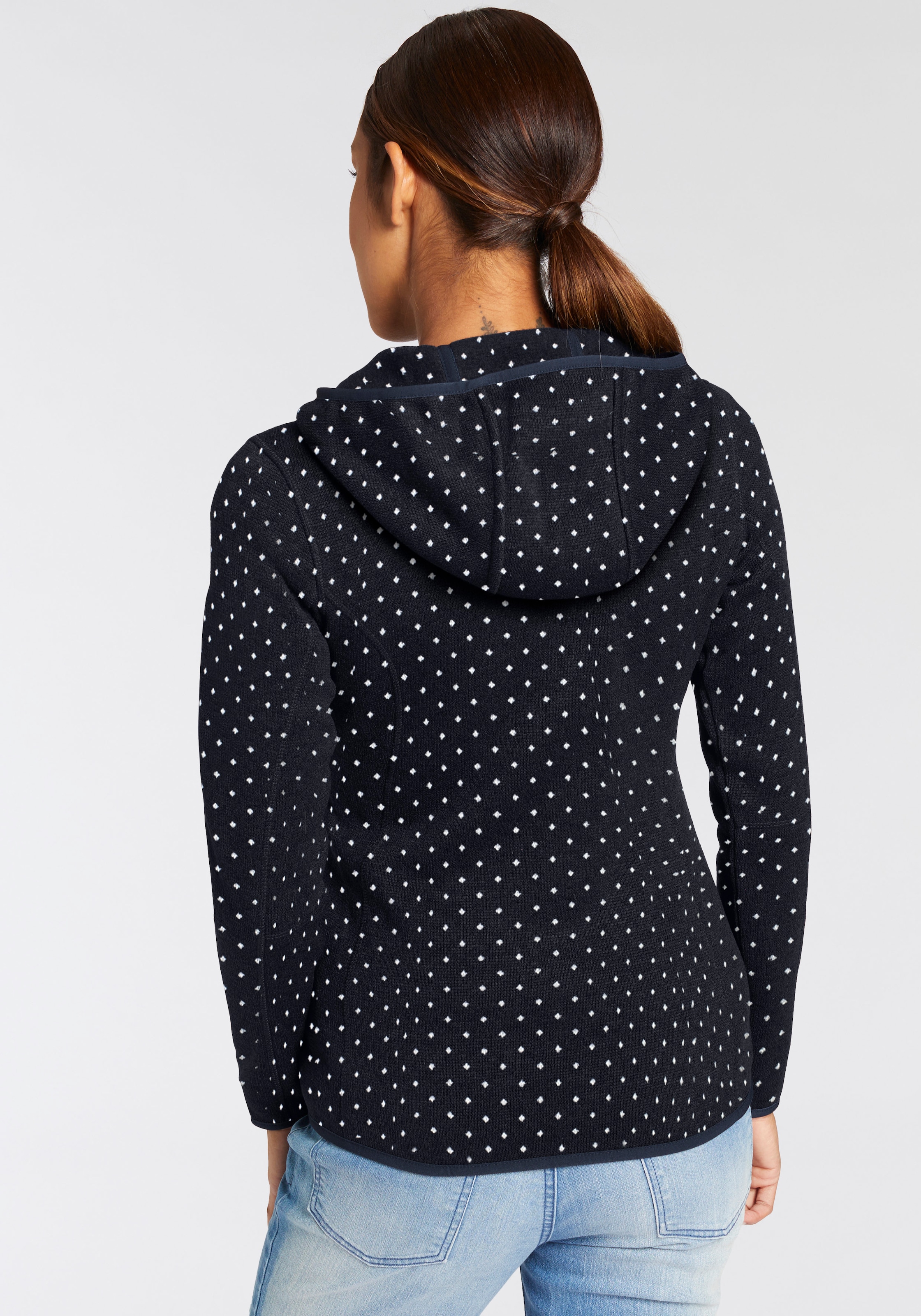 CMP Veste en laine polaire »WOMAN JACKET FIX HOOD« mit Kapuze wärmend, Übergangsjacke