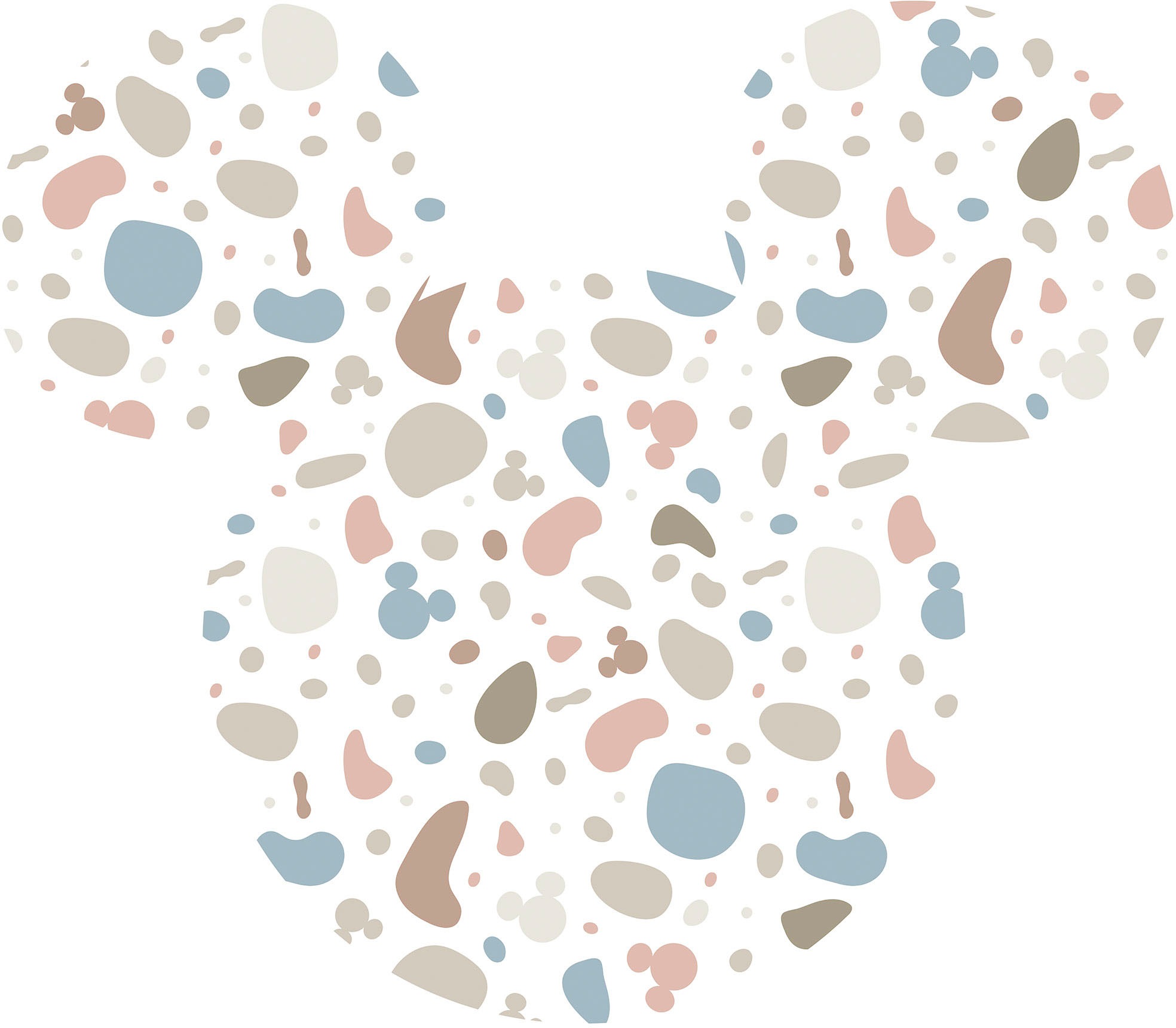 Image of Komar Wandtattoo »Mickey Head Terrazzo Bambino«, (Set, 1 St., Komar Dot), Selbstklebende und runde Vliestapete (130 g/m²) - ein Stück mit Ø Durchmesser 125 cm bei Ackermann Versand Schweiz
