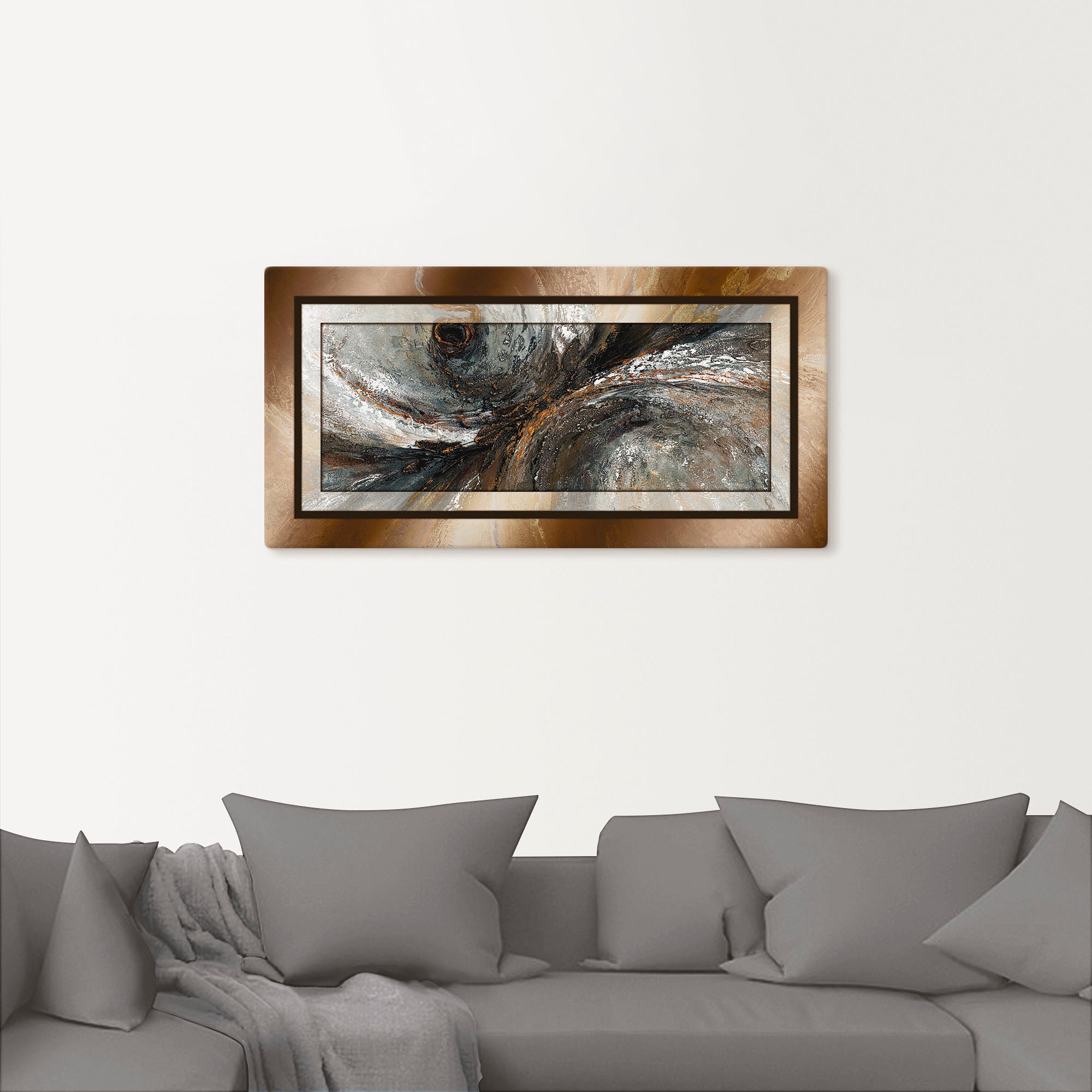 Artland Wandbild »Gold Abstrakt 2«, Gegenstandslos, (1 St.), als Alubild, Outdoorbild, Leinwandbild, Poster in verschied. Grössen