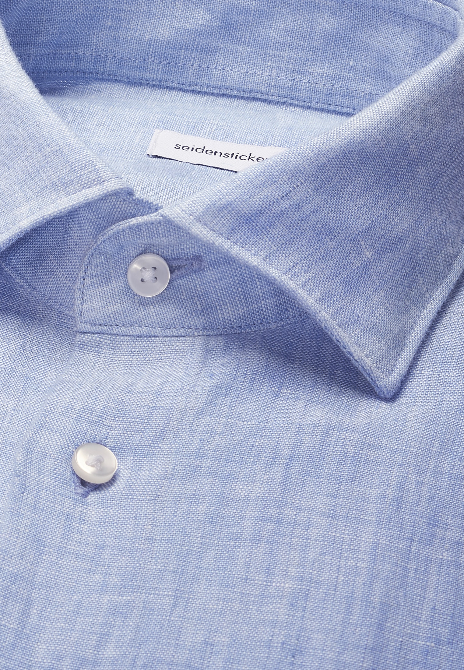 seidensticker Chemise en lin »Schwarze Rose« Slim 1/1 Kentkragen Uni