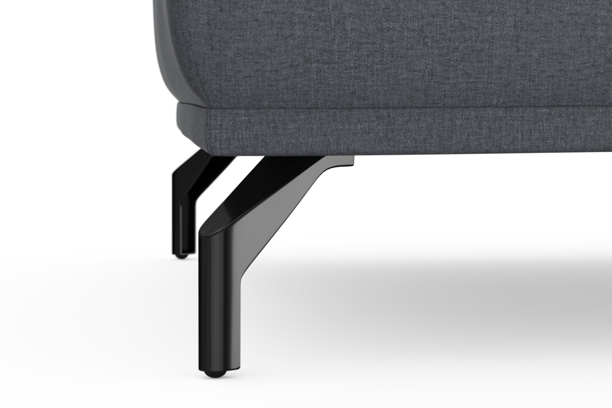 sit&more Hocker »Bailando«, mit Federkern und schwarzen, matten Metallfüssen