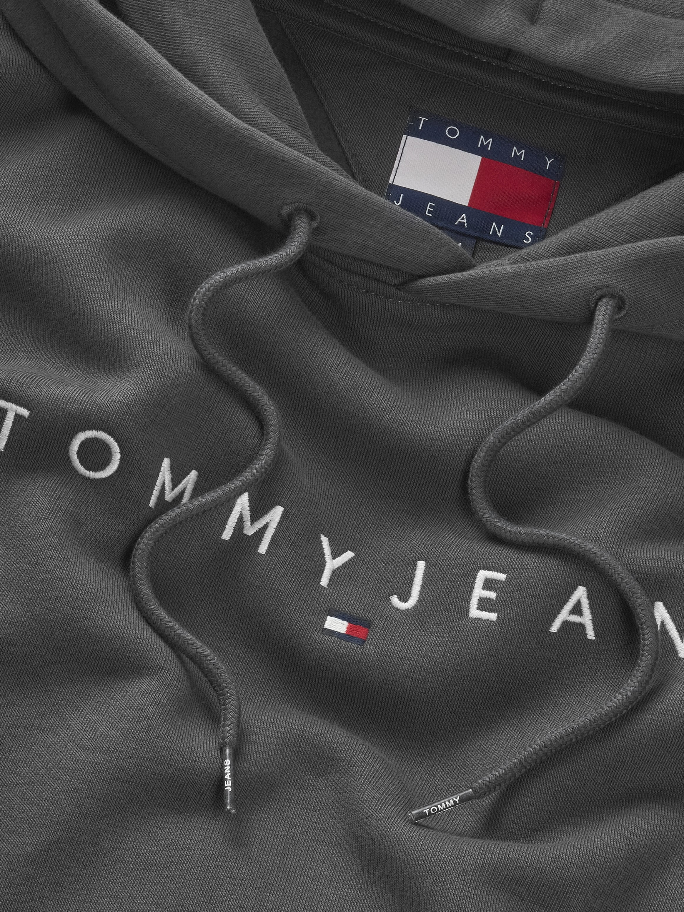 Tommy Jeans Plus Hoodie »TJM REG LINEAR LOGO HOODIE EXT«, in Grosse Grössen, Logodruck