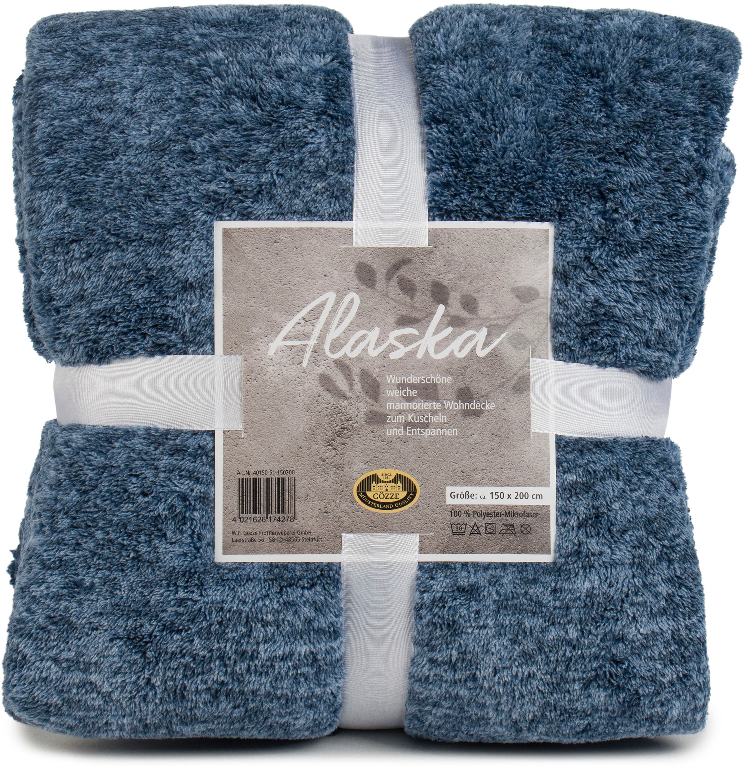 Gözze Wohndecke »Alaska« marmorierte Optik, kuschelig