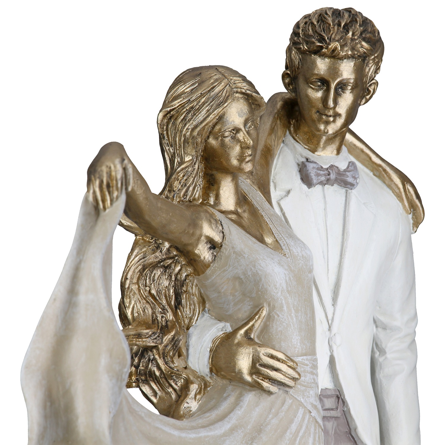 GILDE Figurine de décoration »Figur Tänzer Salsa goldfarben«