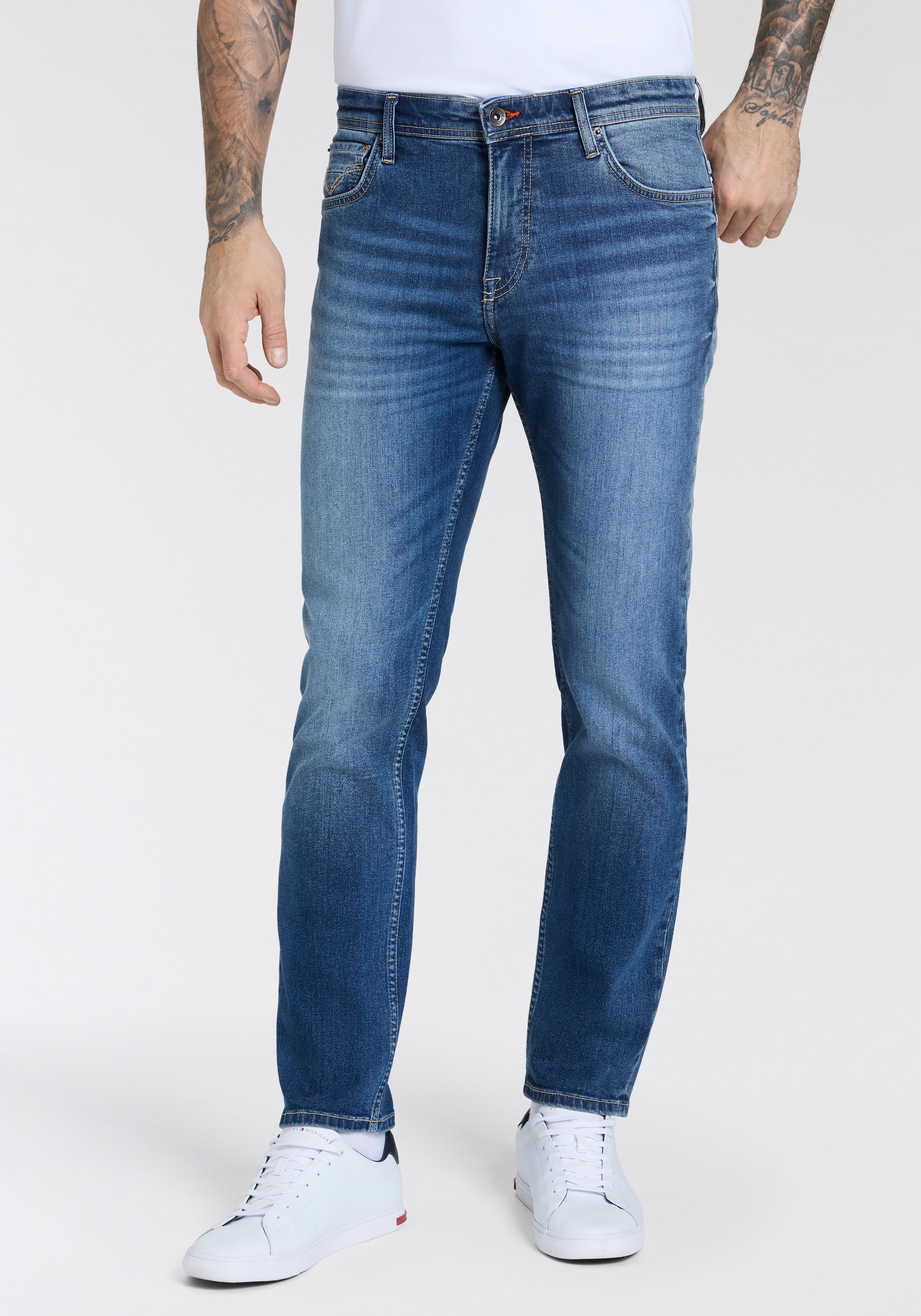 Image of H.I.S Straight-Jeans "NEW DALE" gerades Bein, mit Used-Effekten, niedrige Leibhöhe